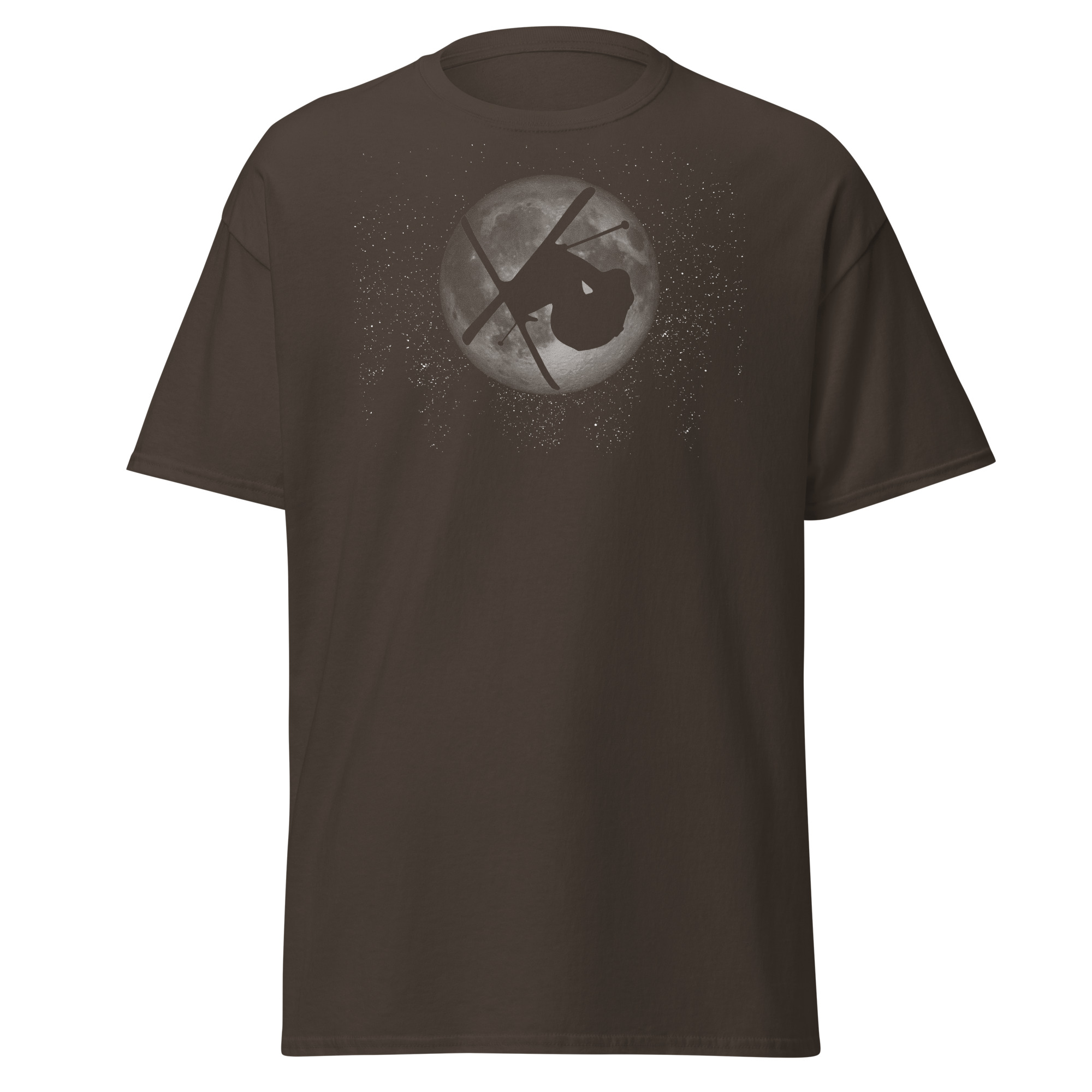 Skier D-Spin Across the Moon - Unisex tee - Image 6