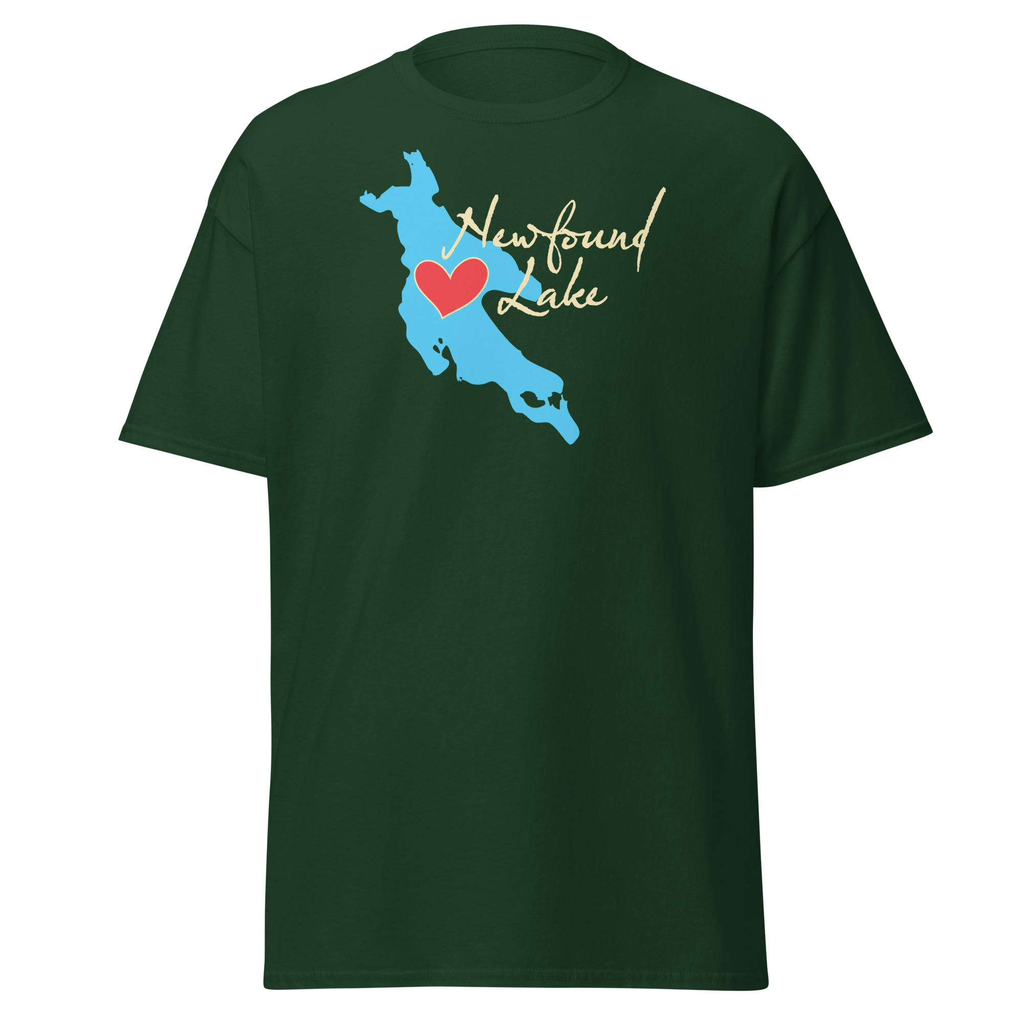 Love Newfound Lake - Gold Script - Unisex tee
