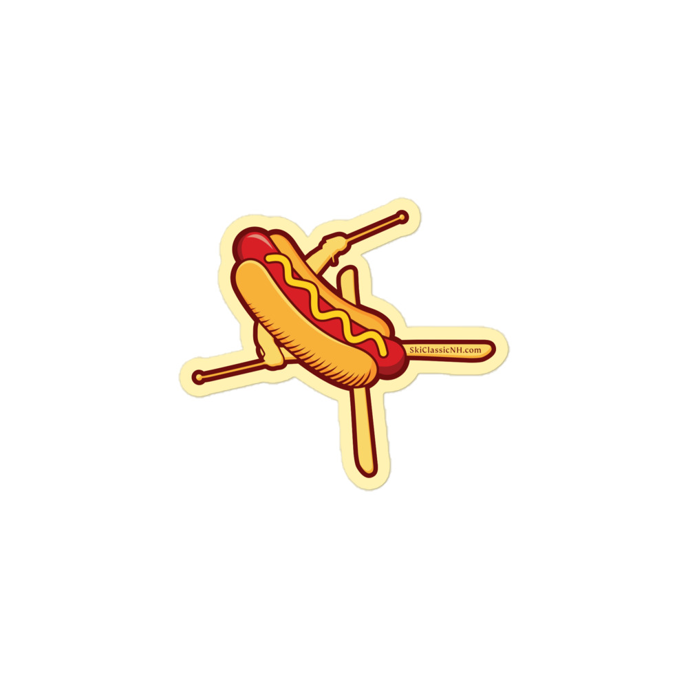 Iron Cross Hot Dog Skier Bubble-free stickers - Image 2