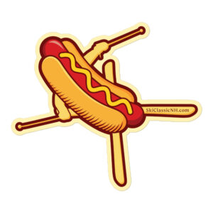 Iron Cross Hot Dog Skier Bubble-free stickers