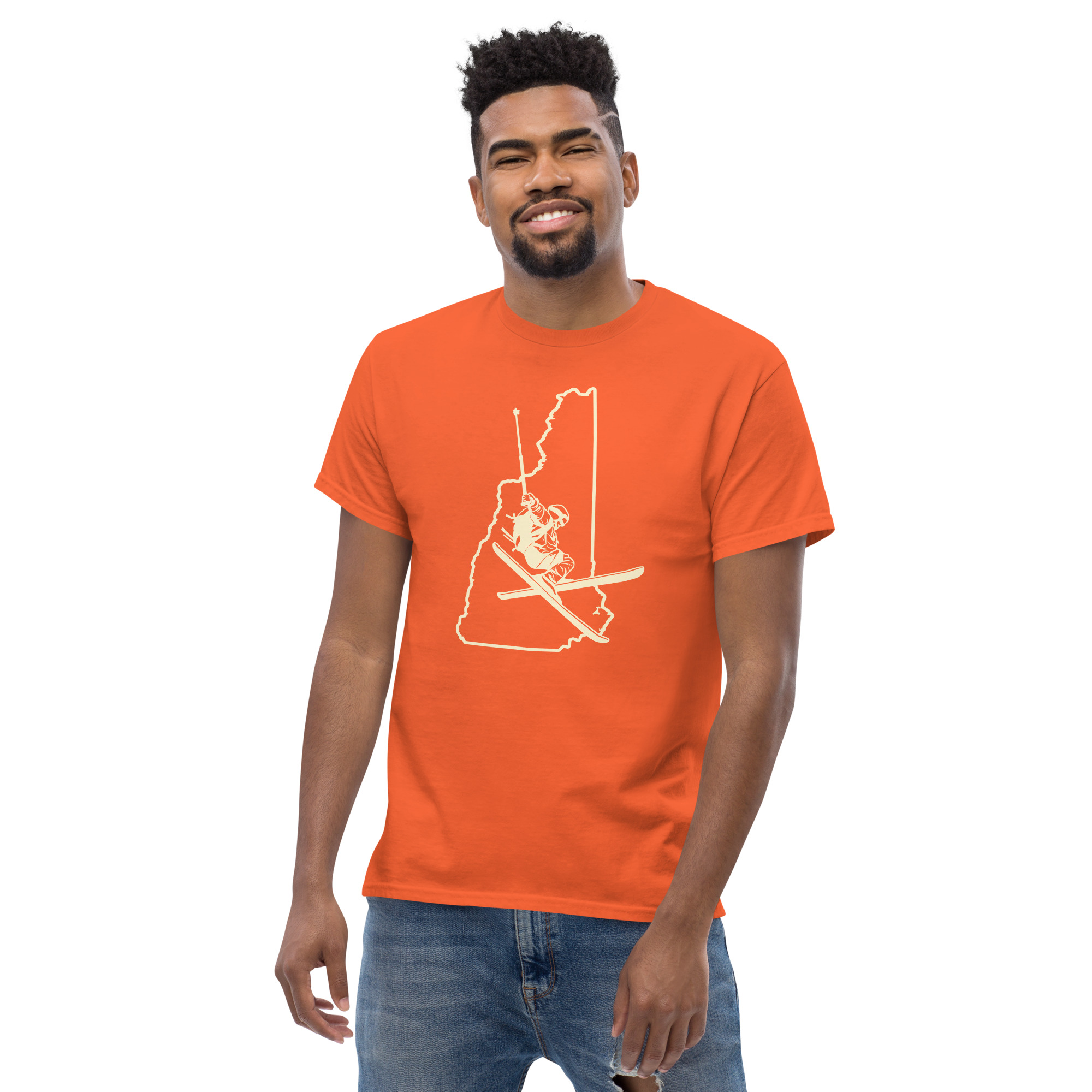 New Hampshire Skier in Ivory Unisex classic tee - Image 11