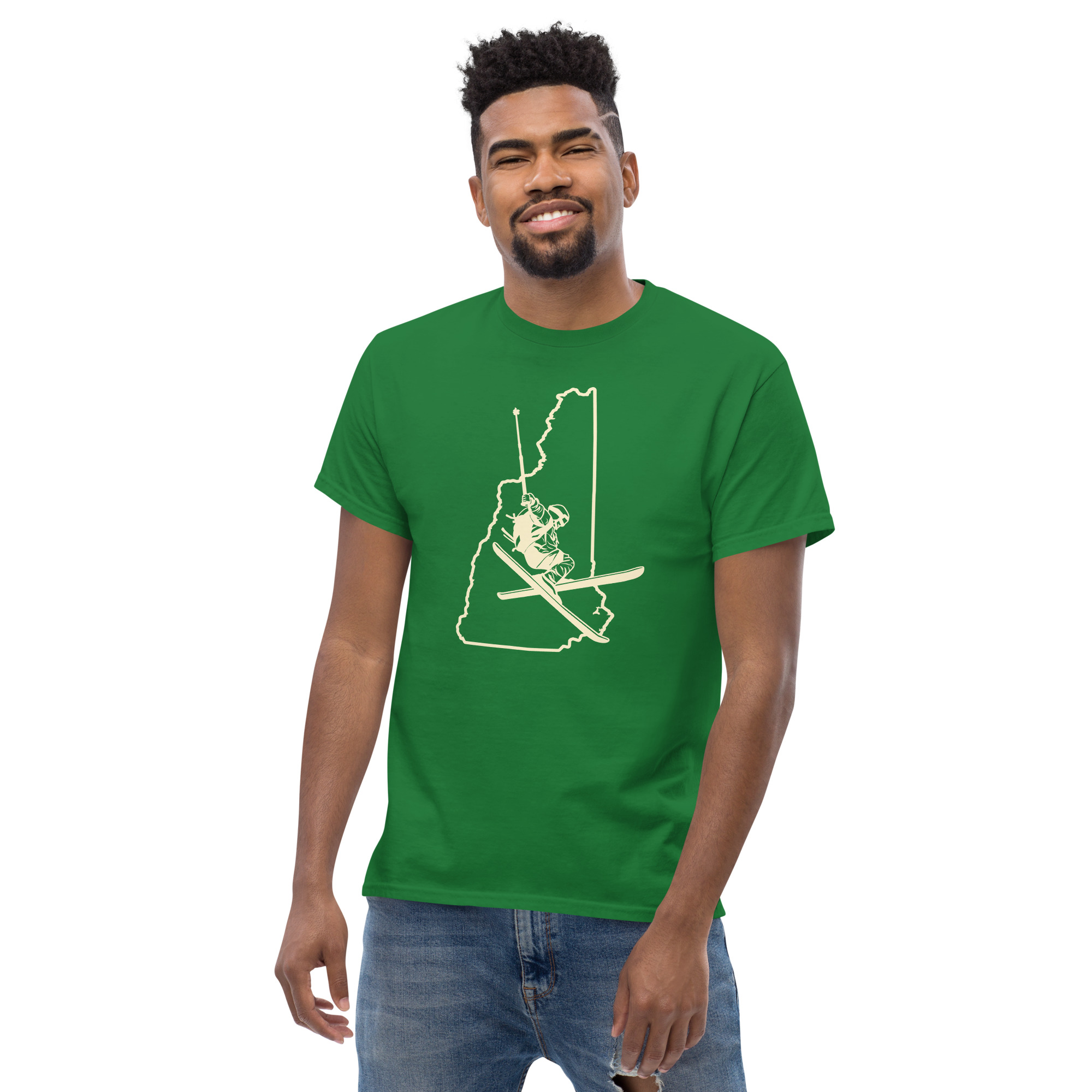 New Hampshire Skier in Ivory Unisex classic tee - Image 8