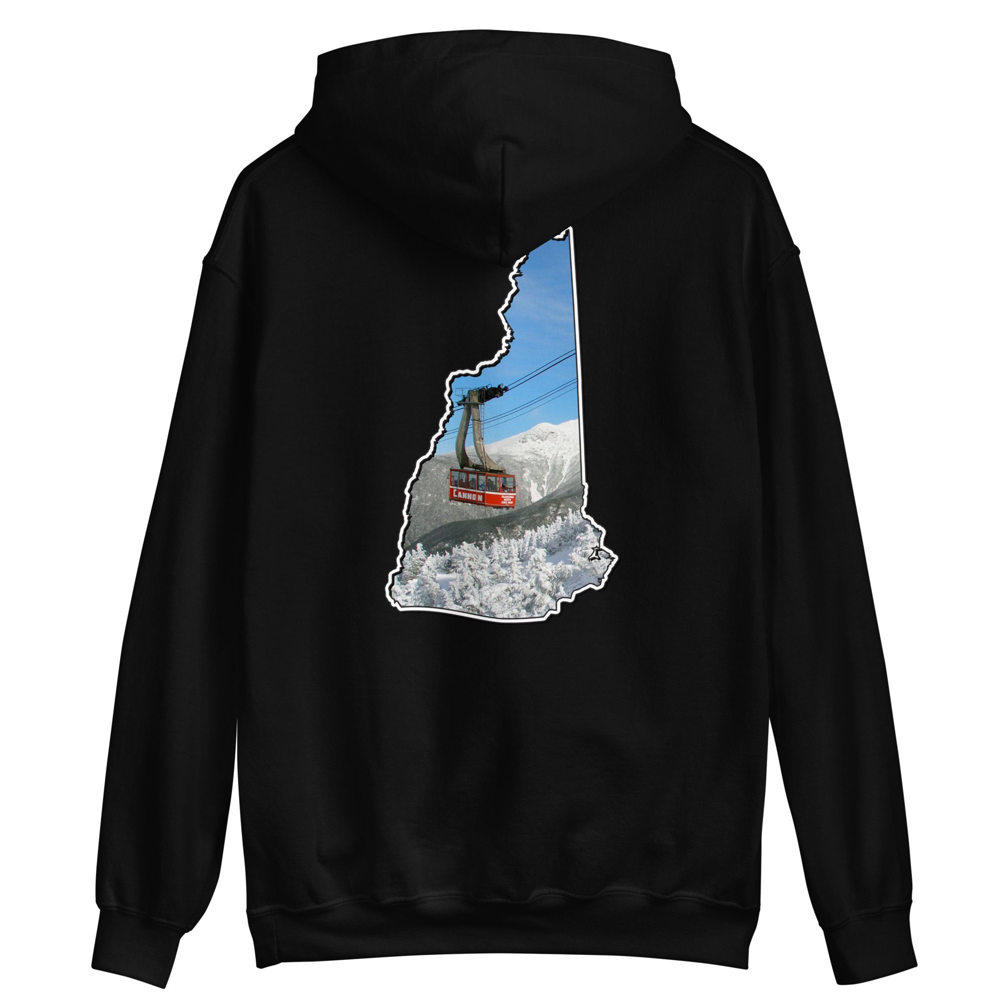 New Hampshire Snowboarder Double Side Print Unisex Hoodie - Image 2