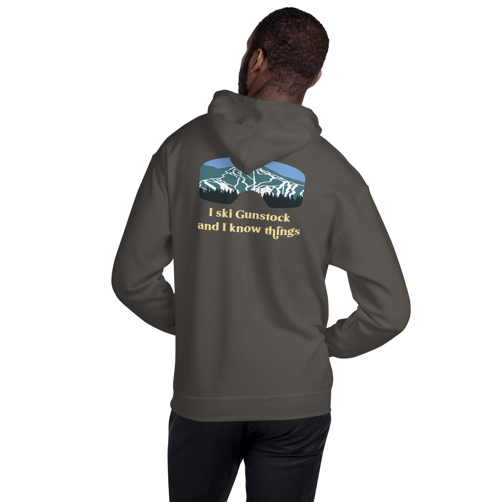 I Ski Gunstock and I Know Things Unisex Hoodie - Image 14