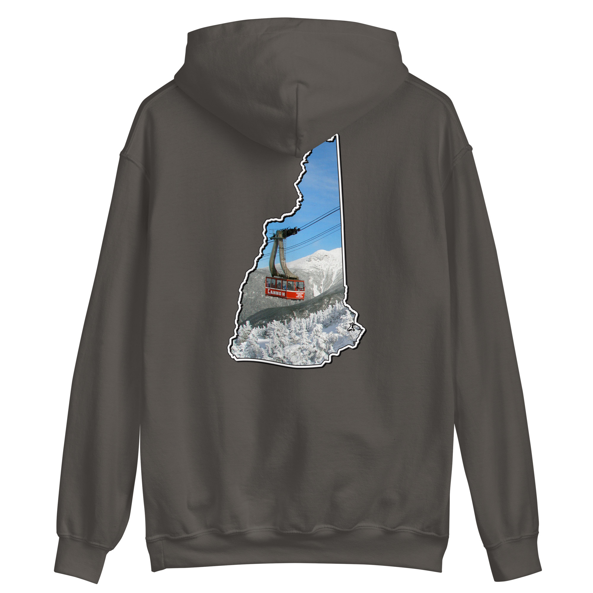 New Hampshire Snowboarder Double Side Print Unisex Hoodie - Image 14