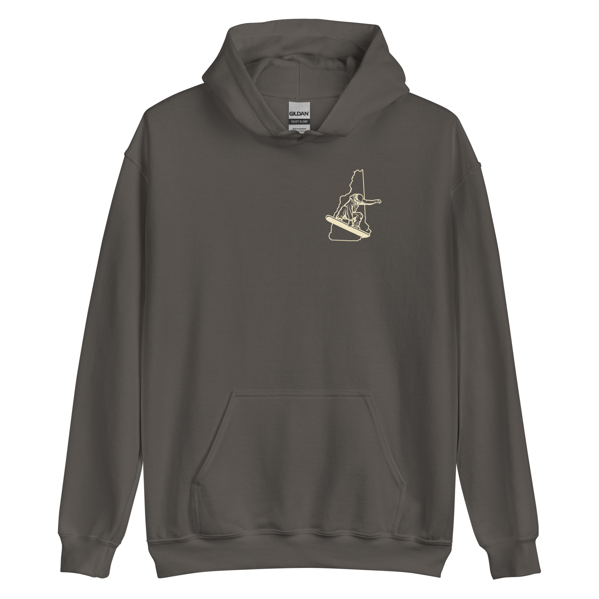 New Hampshire Snowboarder Double Side Print Unisex Hoodie - Image 13