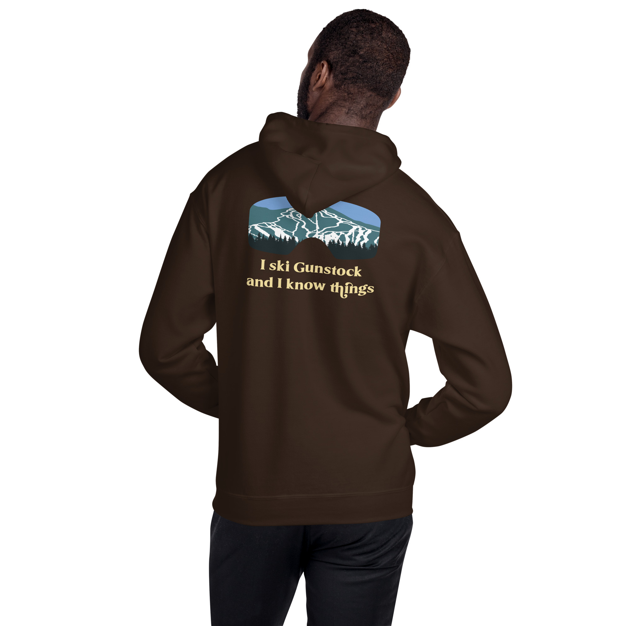 I Ski Gunstock and I Know Things Unisex Hoodie - Image 8