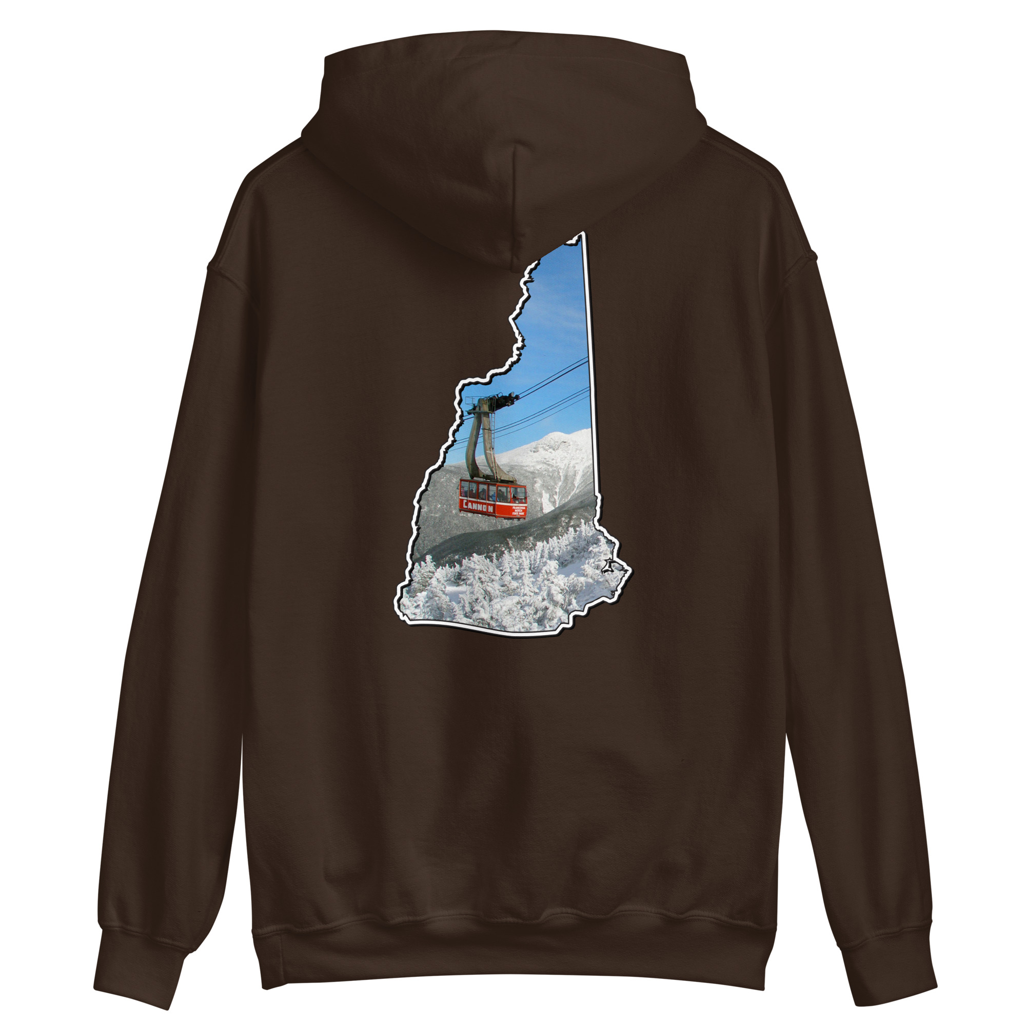 New Hampshire Snowboarder Double Side Print Unisex Hoodie - Image 8