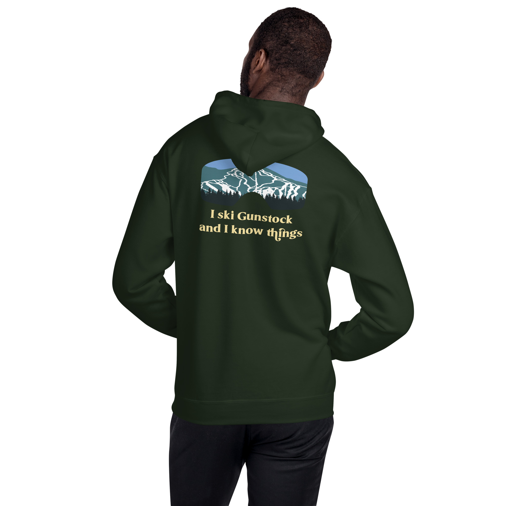 I Ski Gunstock and I Know Things Unisex Hoodie - Image 10