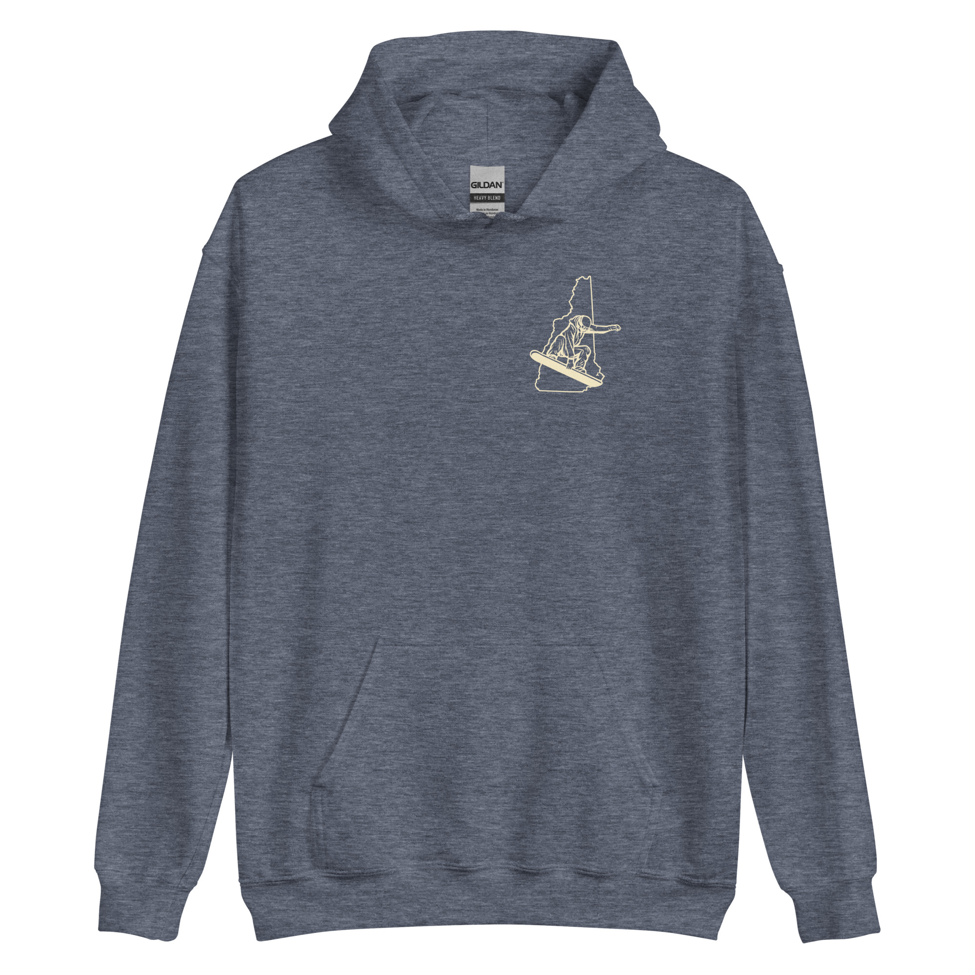 New Hampshire Snowboarder Double Side Print Unisex Hoodie - Image 17