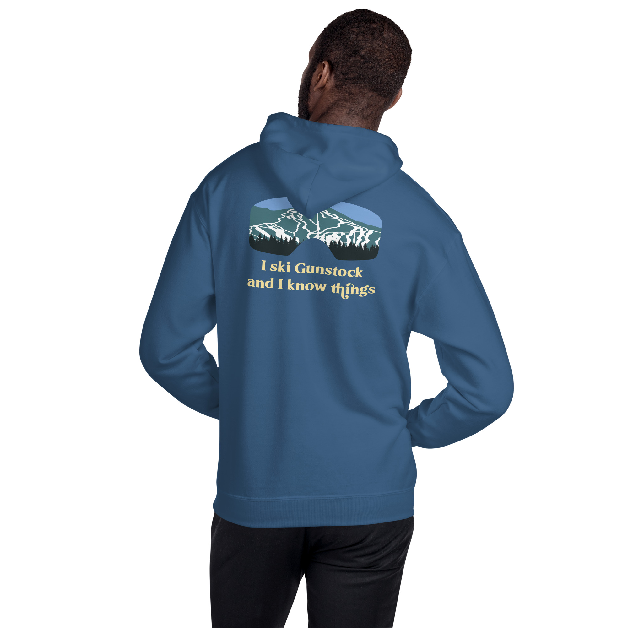 I Ski Gunstock and I Know Things Unisex Hoodie - Image 16