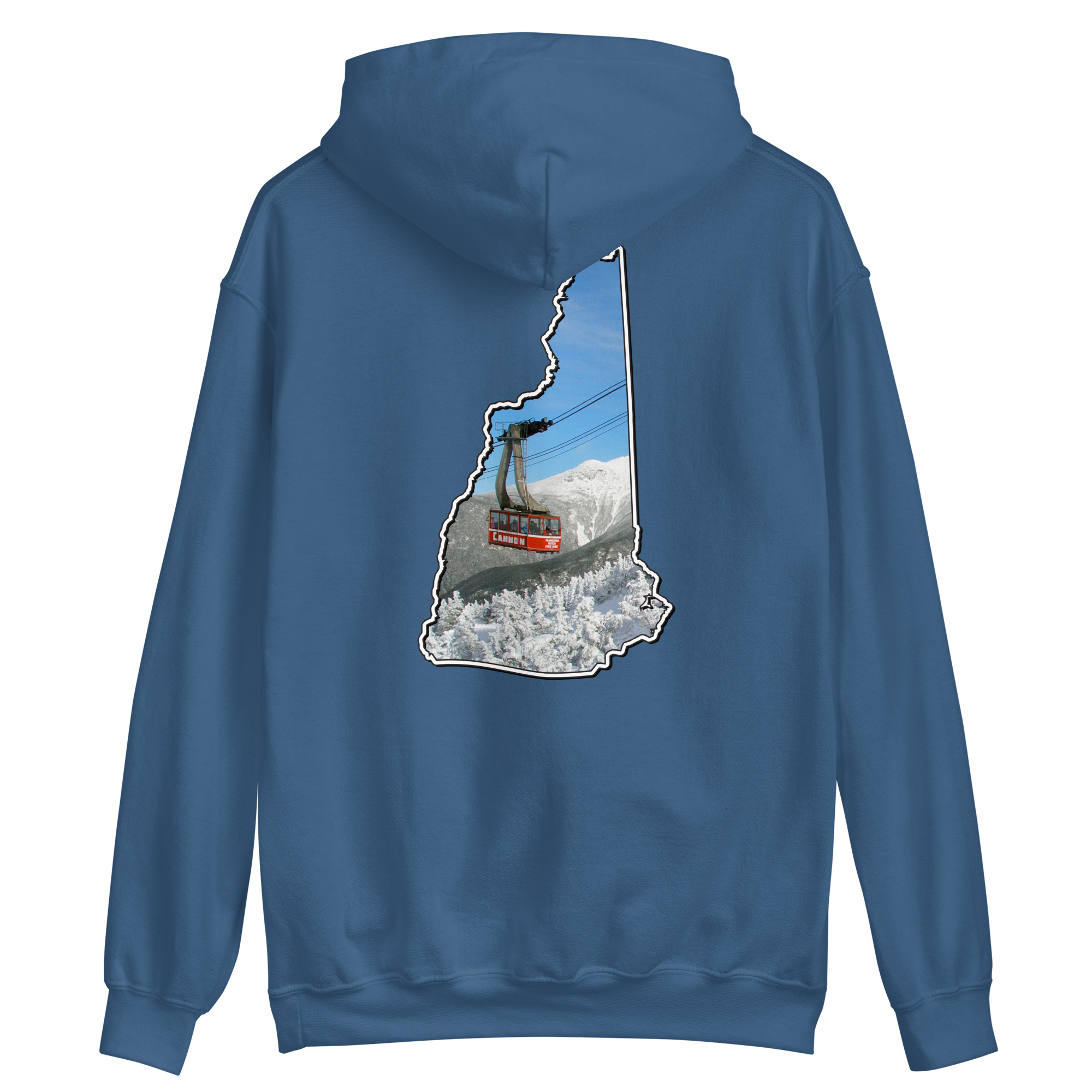 New Hampshire Snowboarder Double Side Print Unisex Hoodie - Image 16