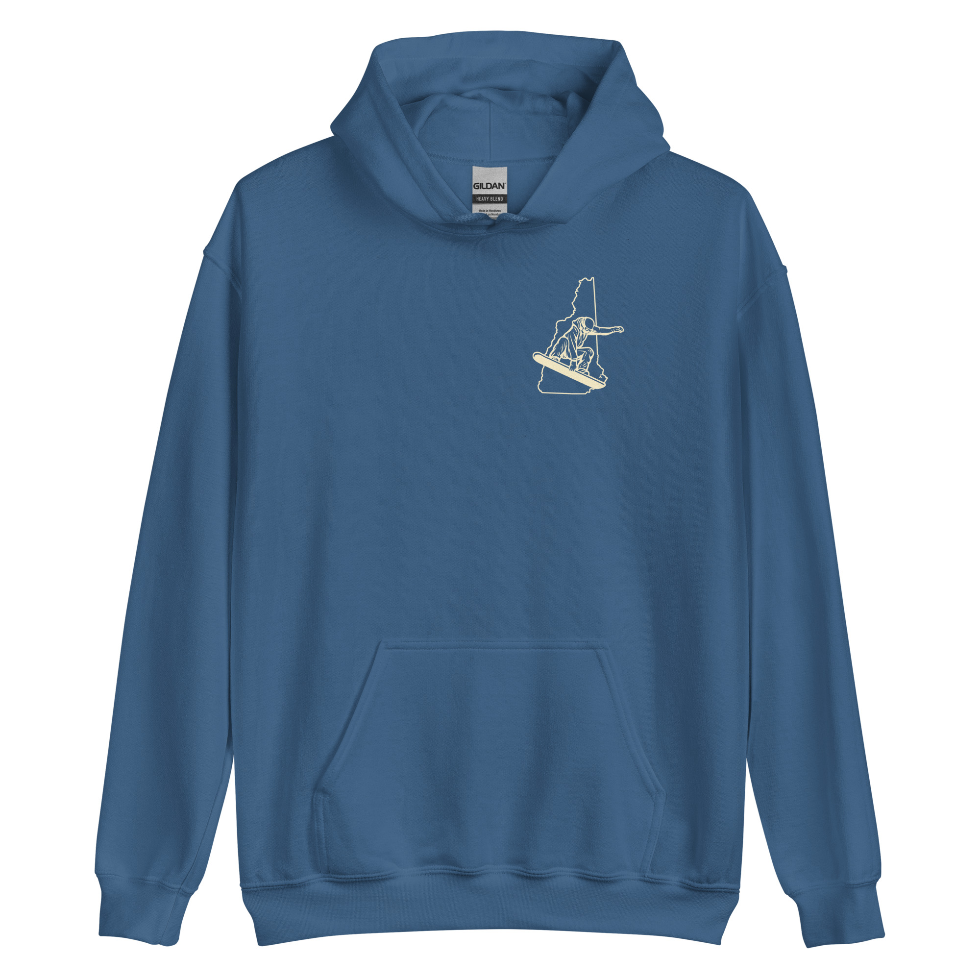 New Hampshire Snowboarder Double Side Print Unisex Hoodie - Image 15