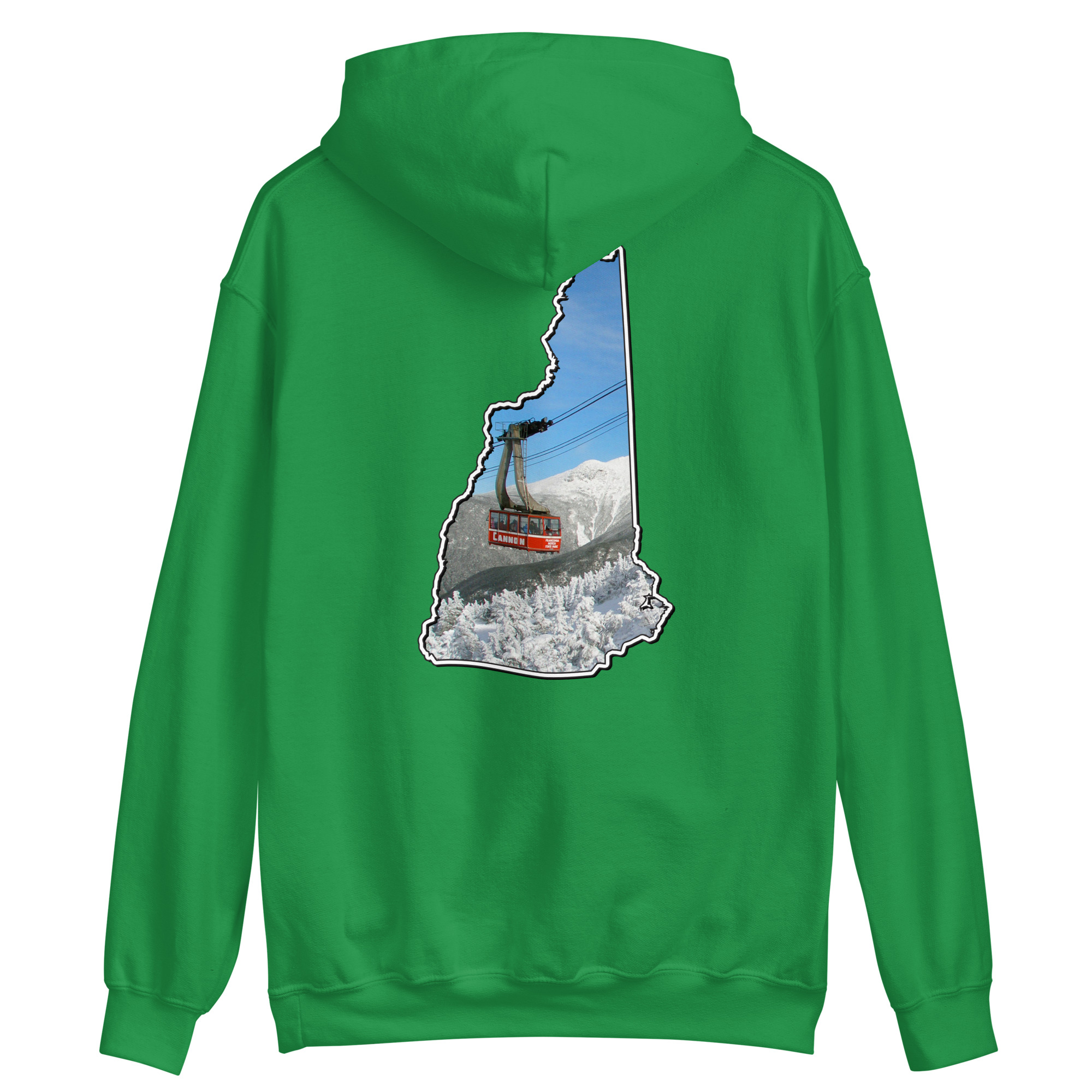 New Hampshire Snowboarder Double Side Print Unisex Hoodie - Image 22