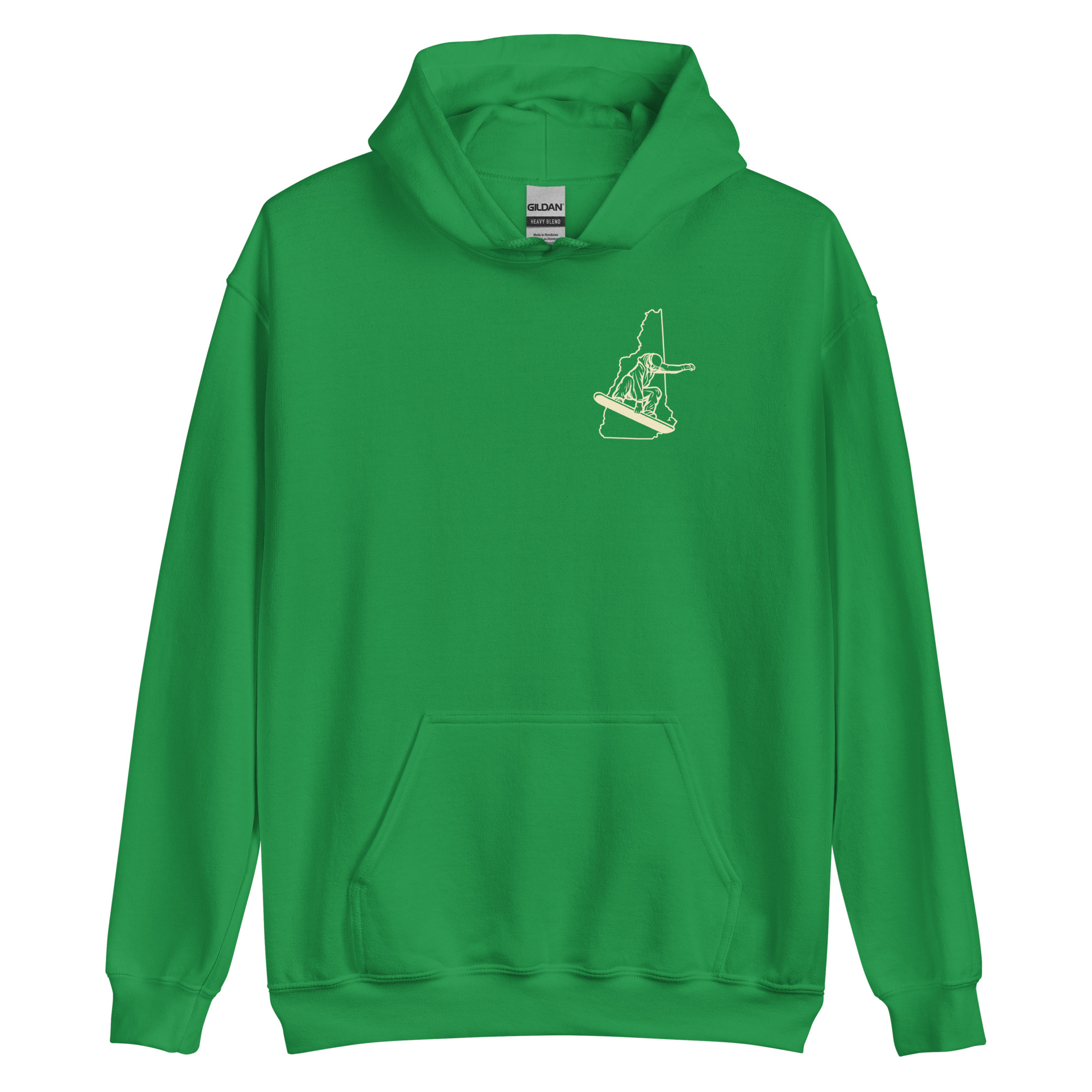 New Hampshire Snowboarder Double Side Print Unisex Hoodie - Image 21