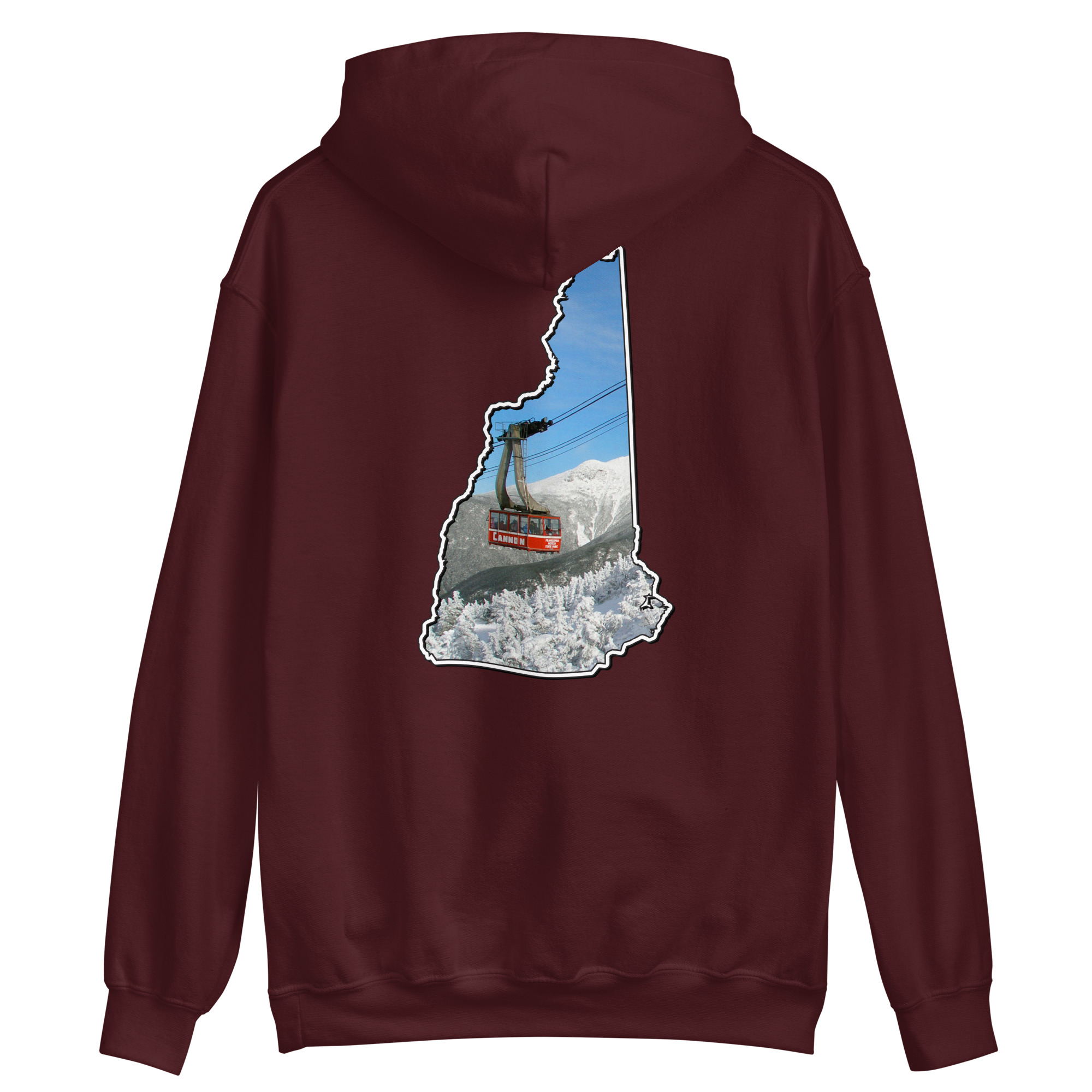 New Hampshire Snowboarder Double Side Print Unisex Hoodie - Image 6