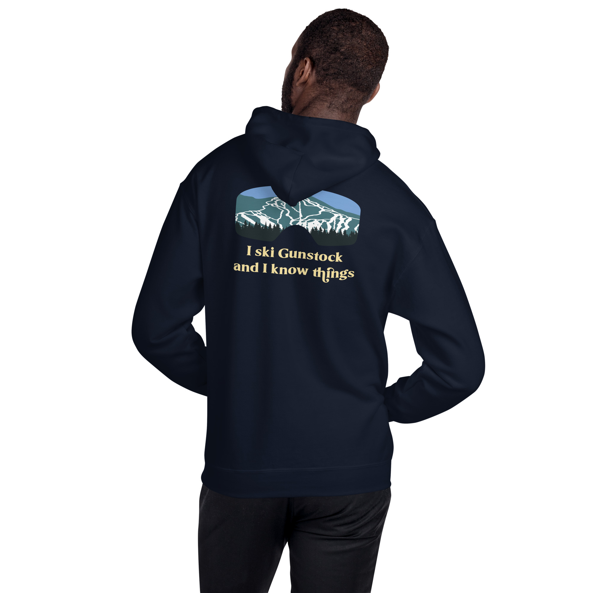 I Ski Gunstock and I Know Things Unisex Hoodie - Image 5