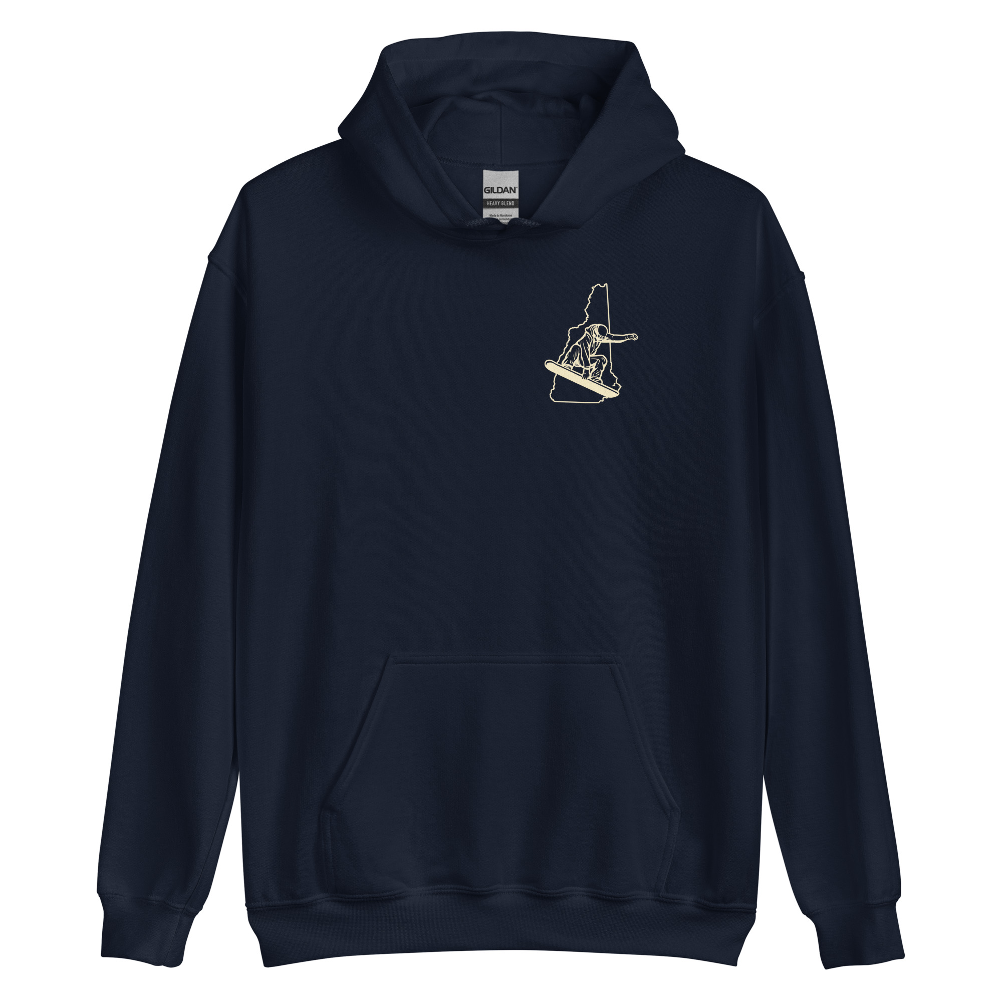 New Hampshire Snowboarder Double Side Print Unisex Hoodie - Image 3