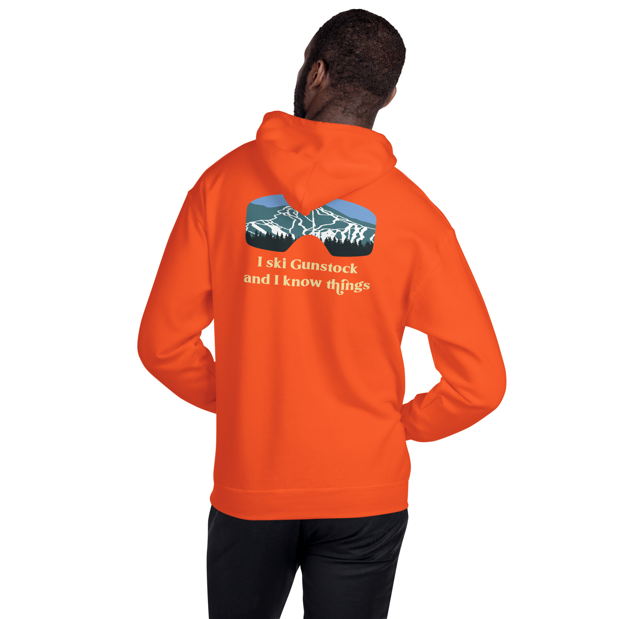 I Ski Gunstock and I Know Things Unisex Hoodie - Image 24