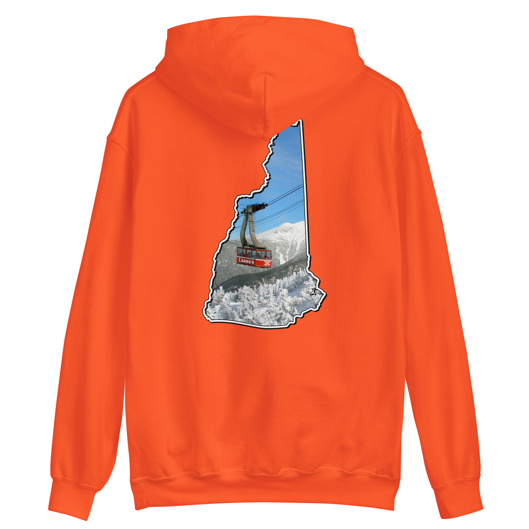 New Hampshire Snowboarder Double Side Print Unisex Hoodie - Image 24