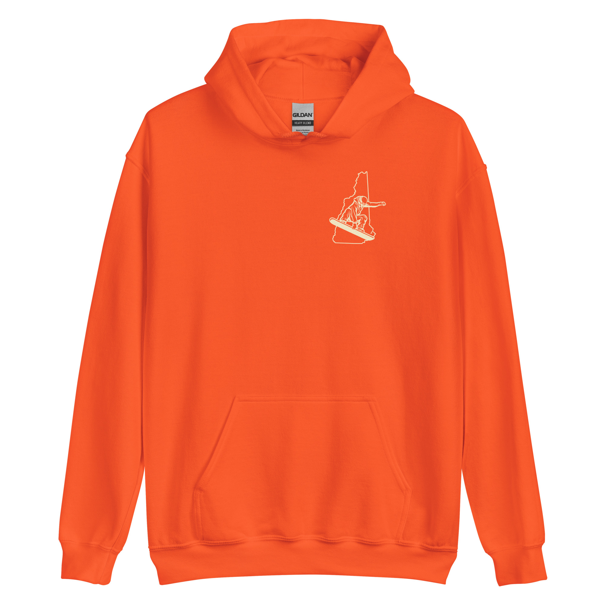 New Hampshire Snowboarder Double Side Print Unisex Hoodie - Image 23