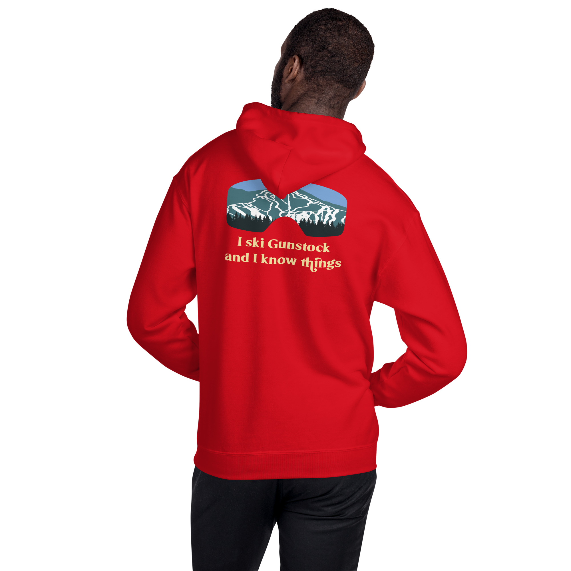 I Ski Gunstock and I Know Things Unisex Hoodie - Image 12