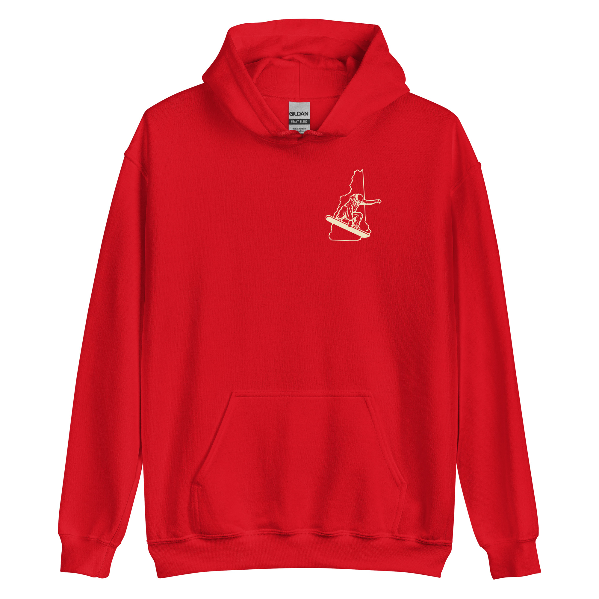 New Hampshire Snowboarder Double Side Print Unisex Hoodie - Image 11