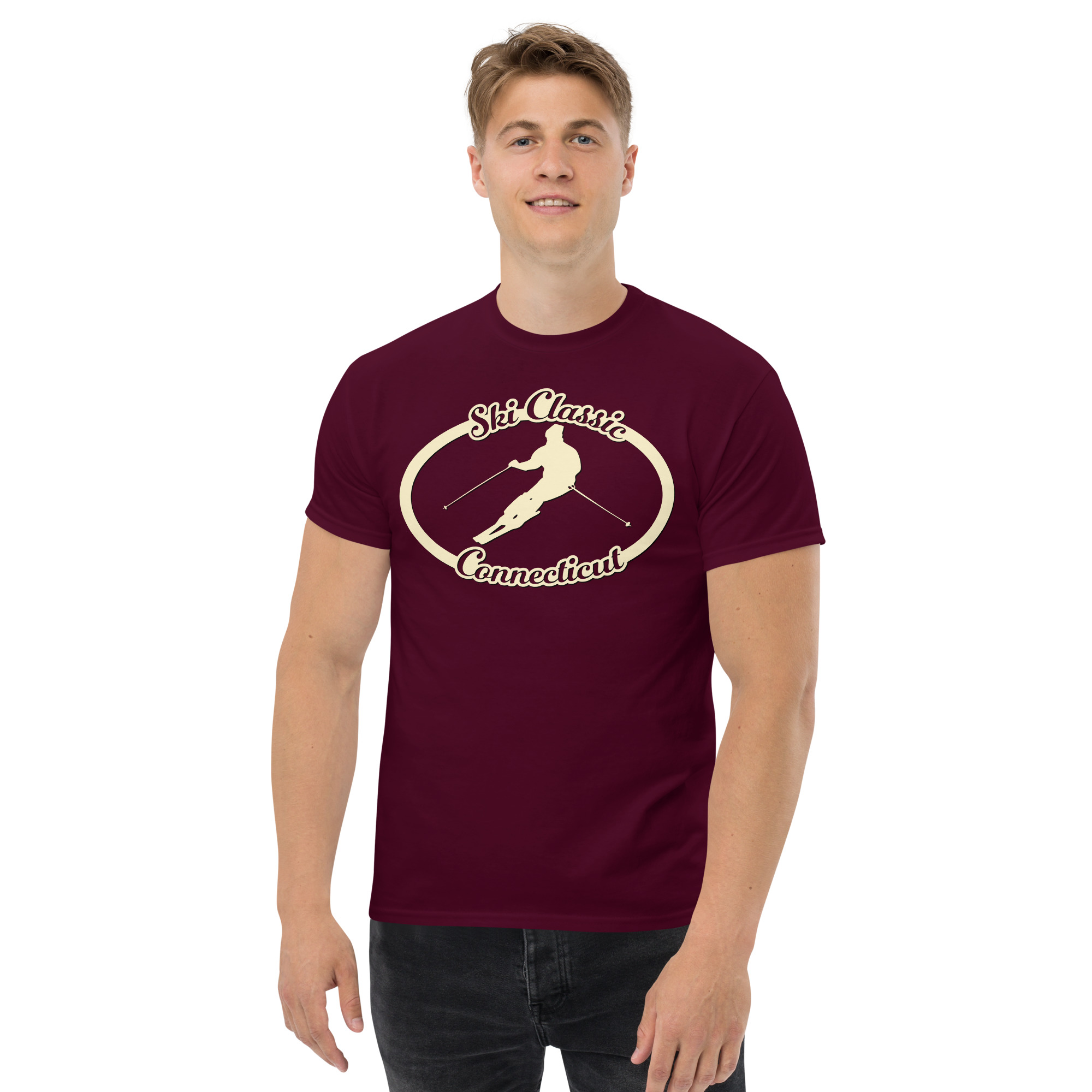 Ski Classic Connecticut Unisex classic tee - Image 2