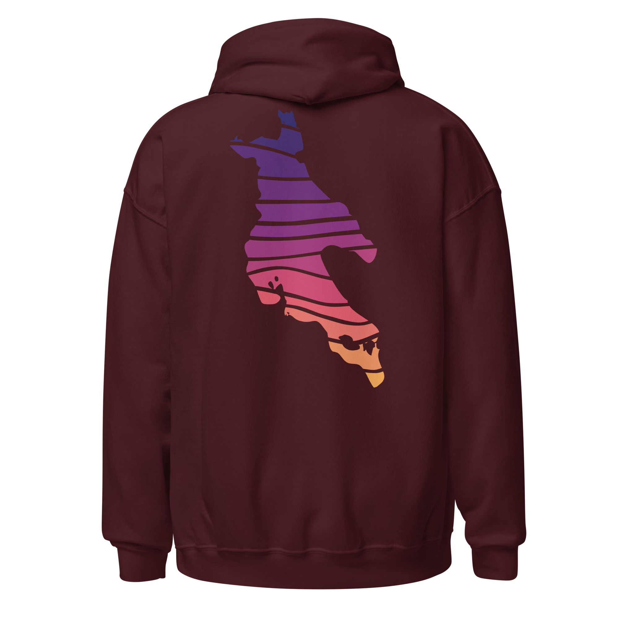 Sunset Strip 2 sided Dark Unisex Hoodies - Image 7