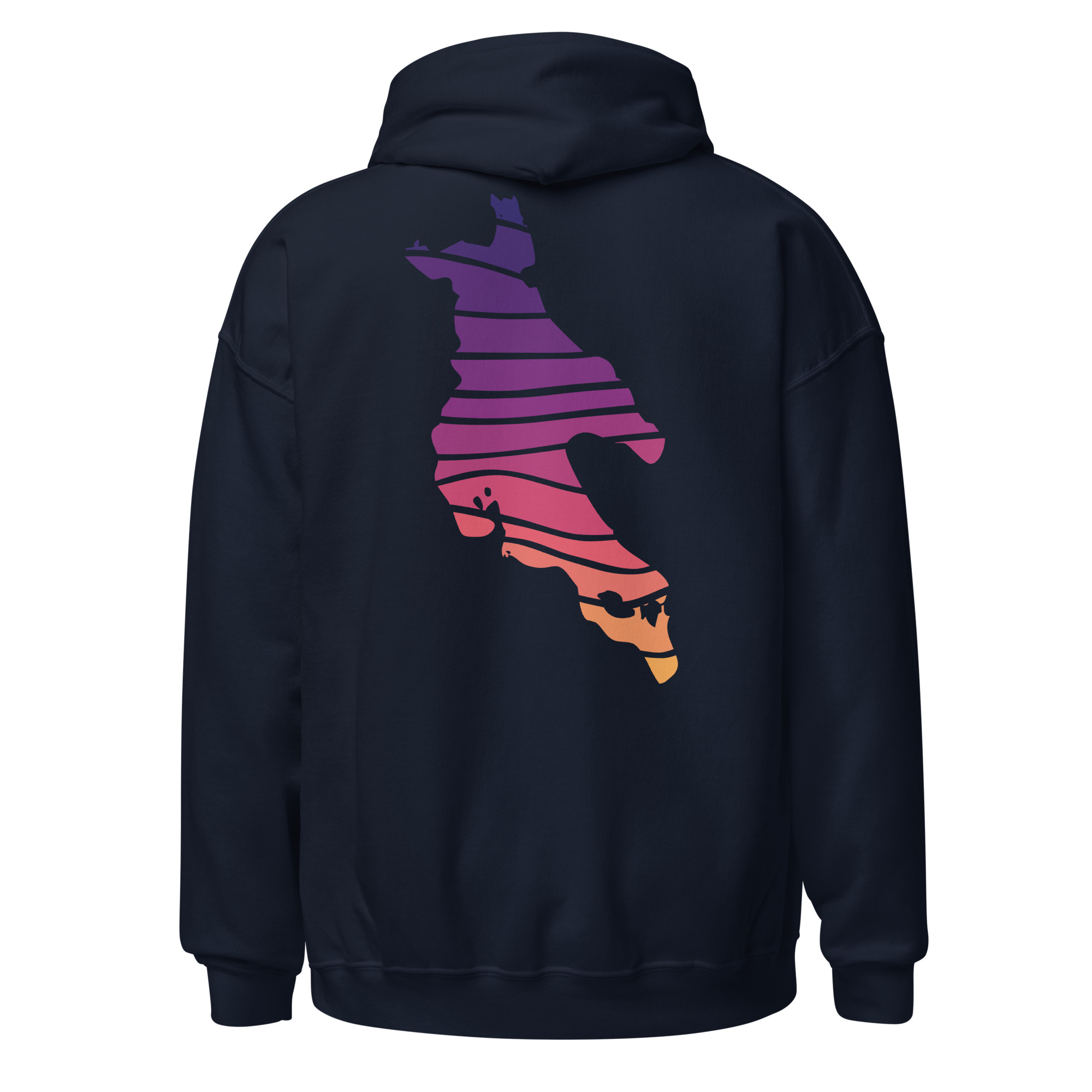 Sunset Strip 2 sided Dark Unisex Hoodies - Image 5