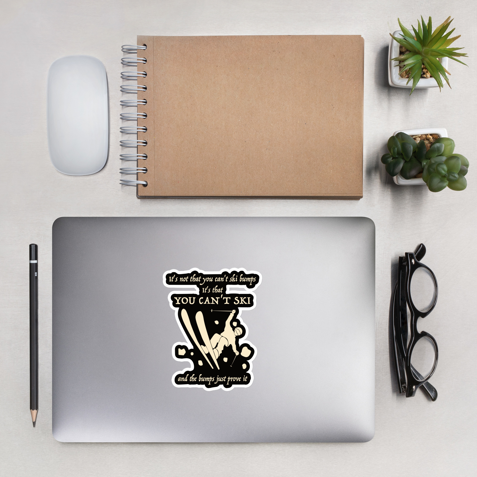 You Can't Ski Die-cut stickers - Image 5