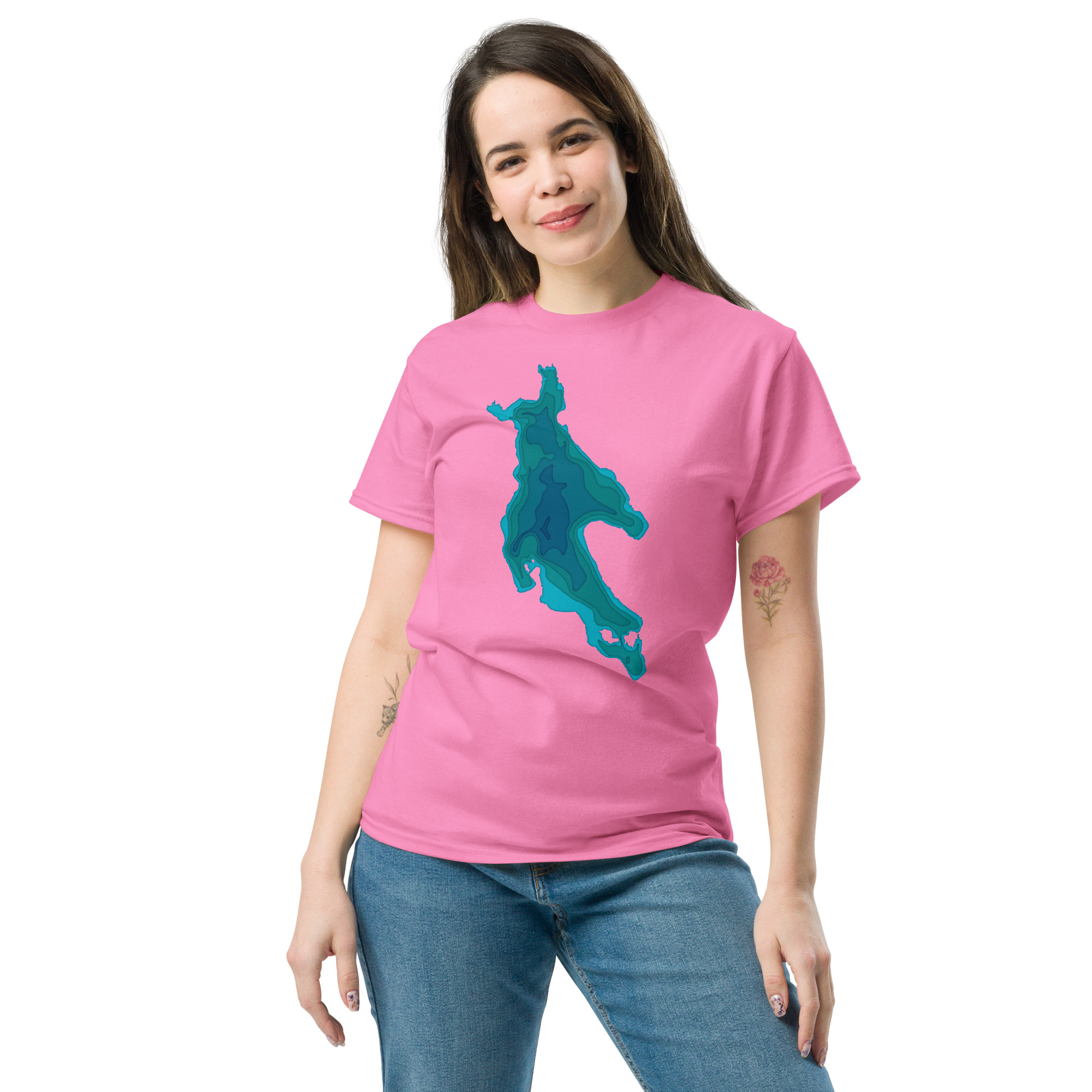 Newfound Lake Depth Unisex classic tee - Image 22