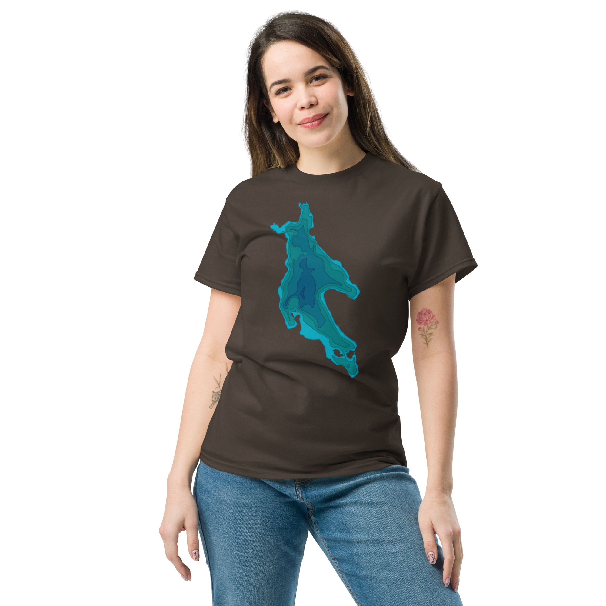 Newfound Lake Depth Unisex classic tee - Image 19