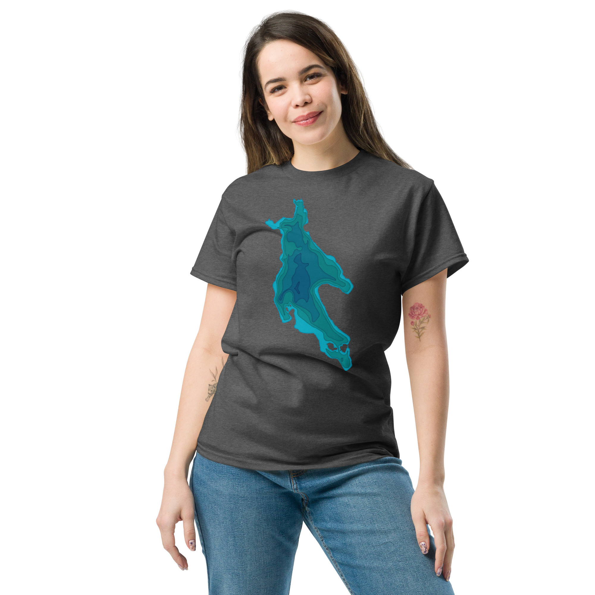 Newfound Lake Depth Unisex classic tee - Image 20