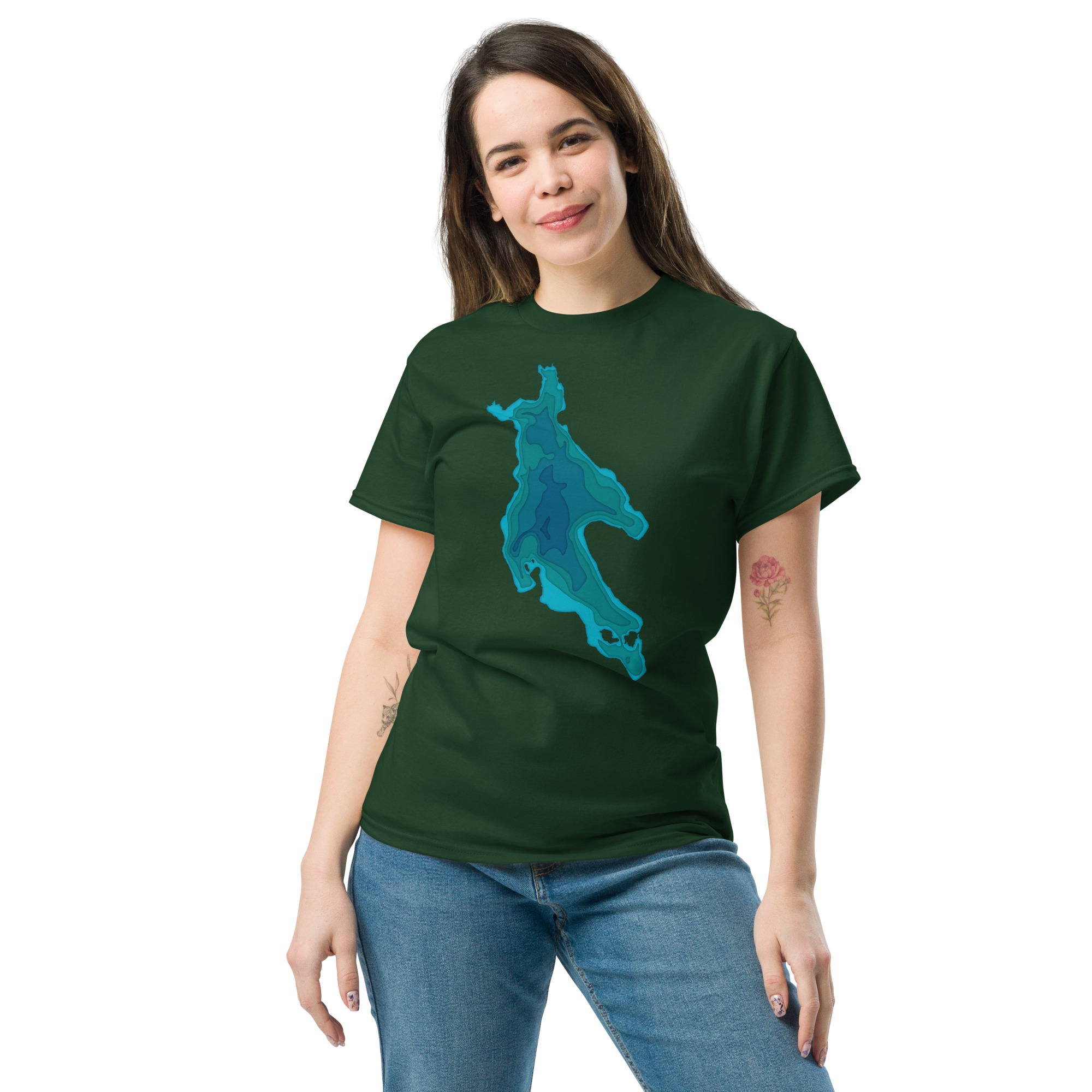Newfound Lake Depth Unisex classic tee - Image 18