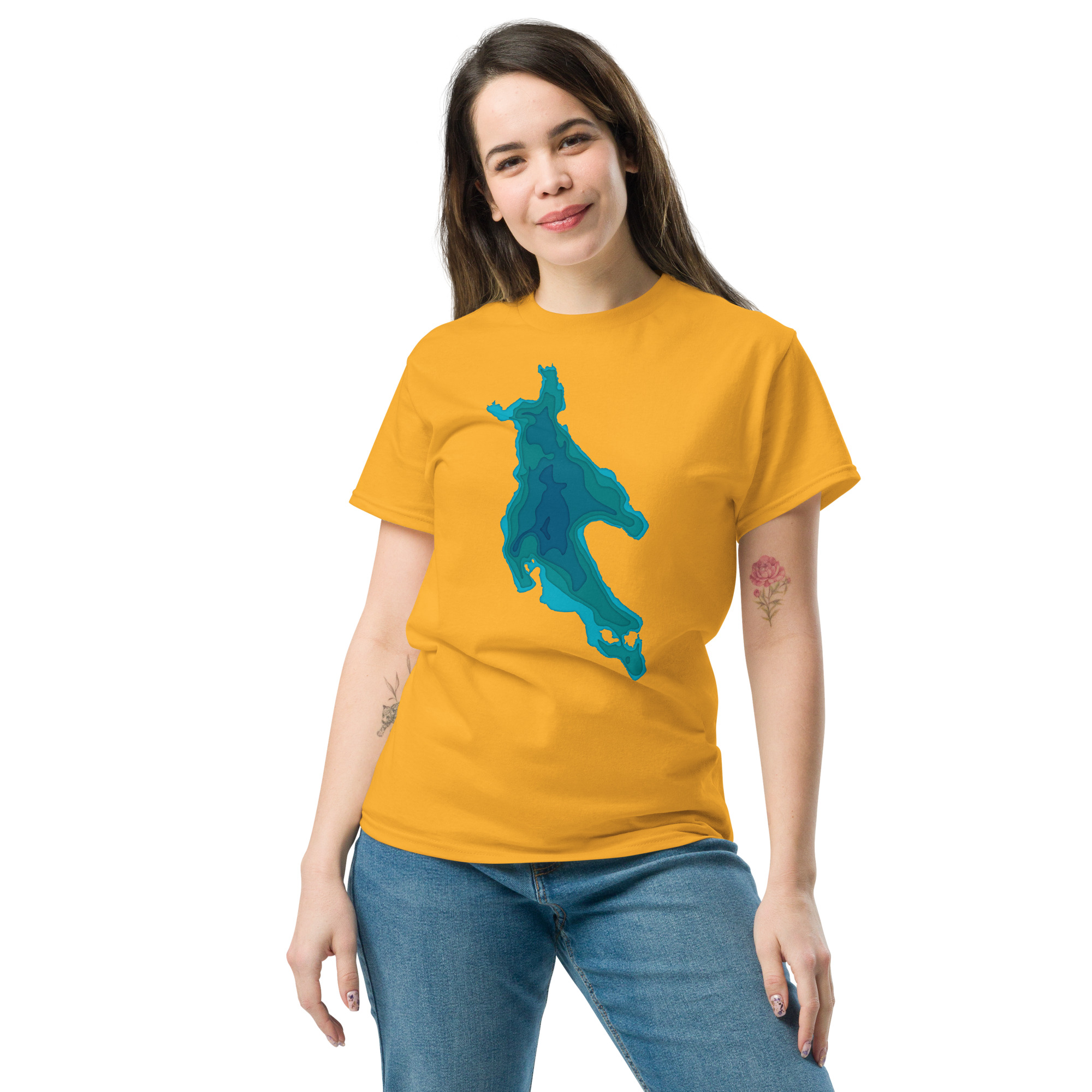 Newfound Lake Depth Unisex classic tee - Image 23