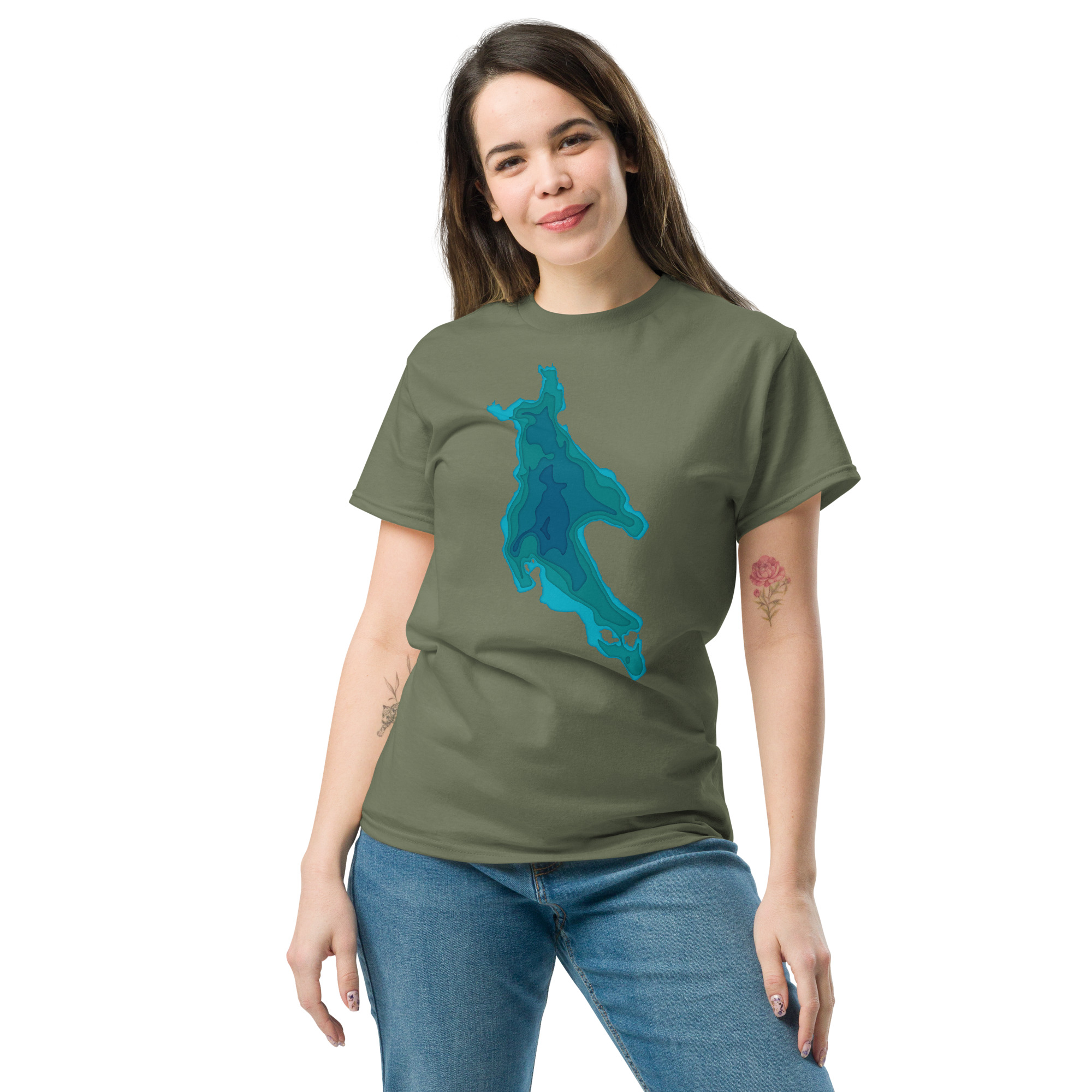 Newfound Lake Depth Unisex classic tee - Image 21