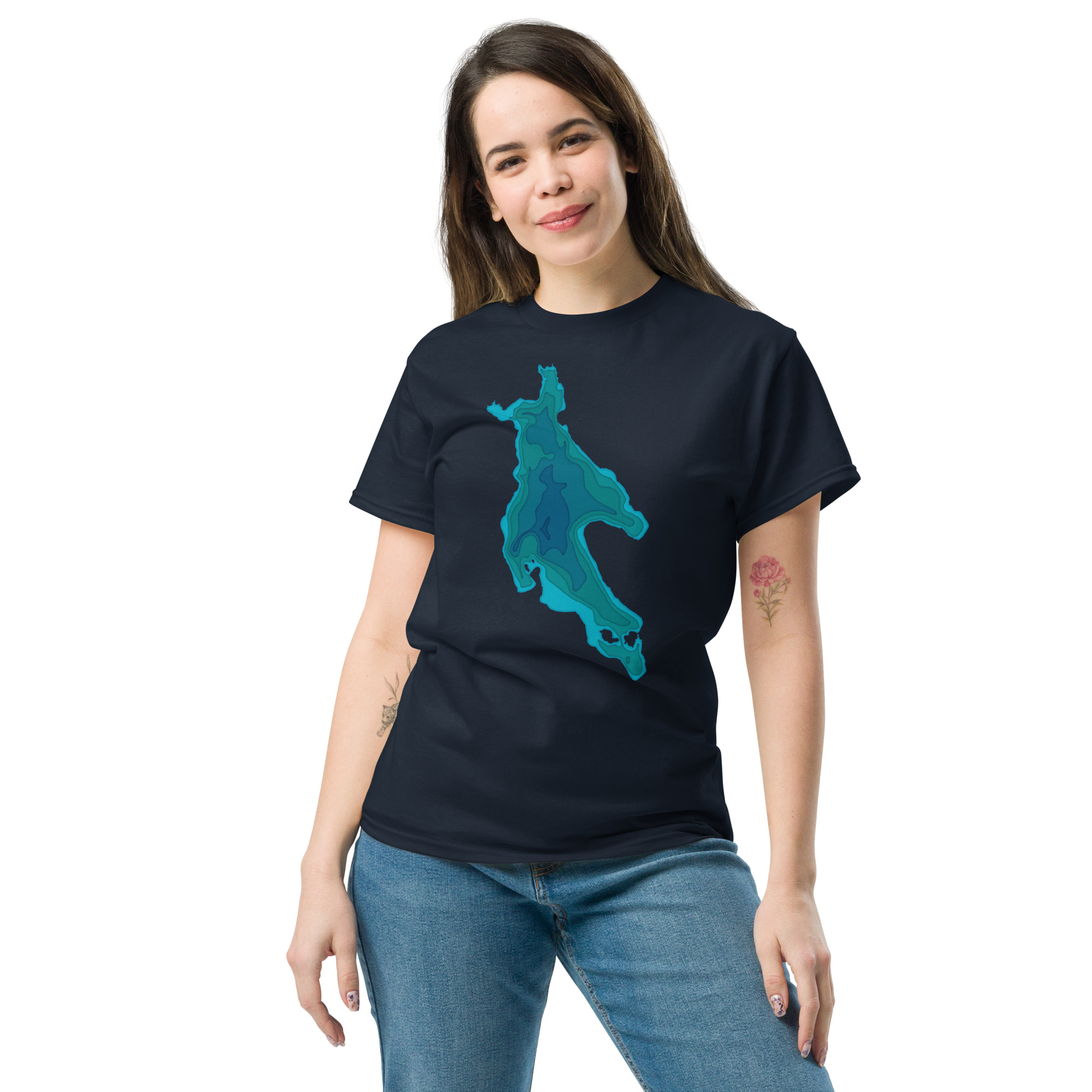 Newfound Lake Depth Unisex classic tee - Image 16