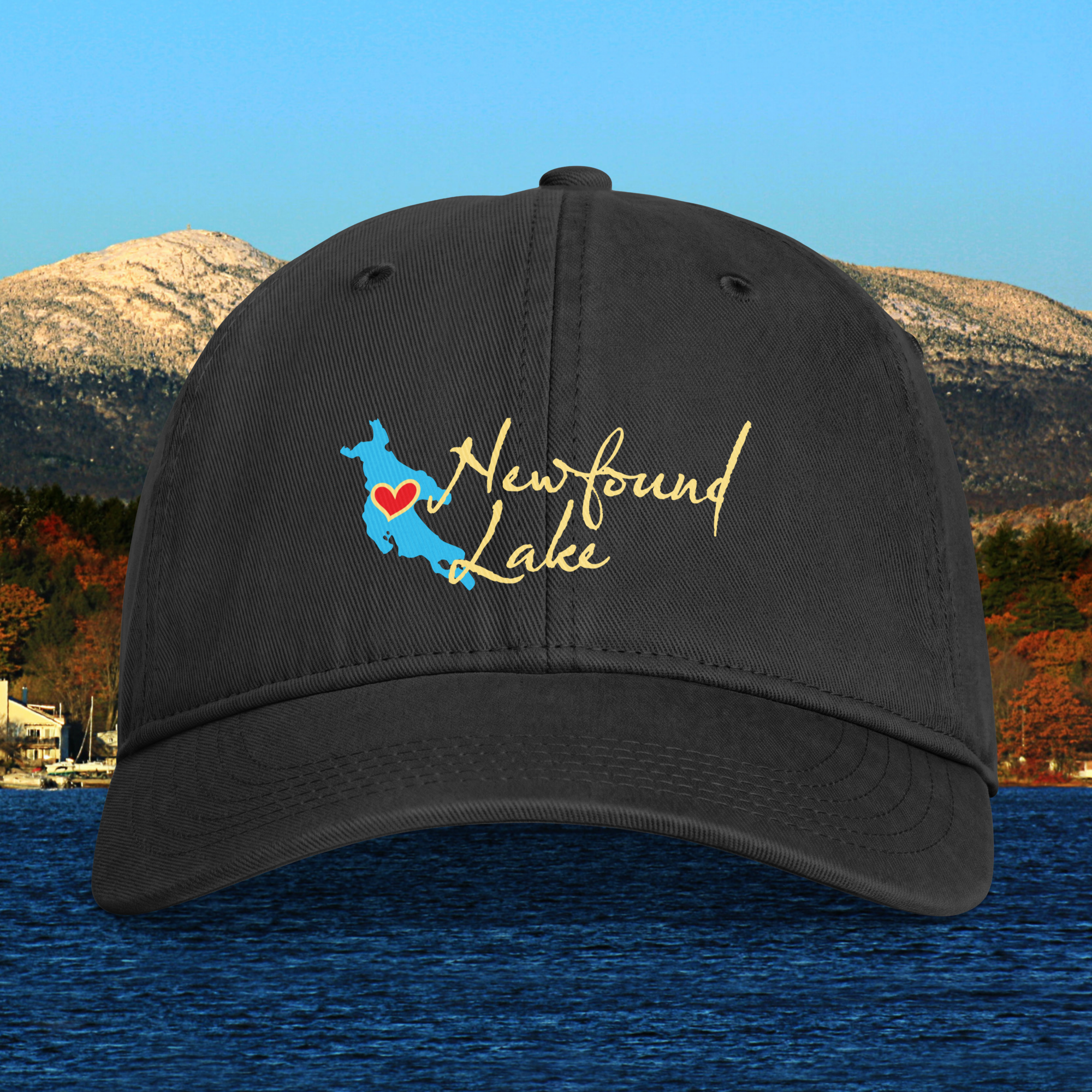 Love Newfound Lake Coastal Washed Cap - Image 2