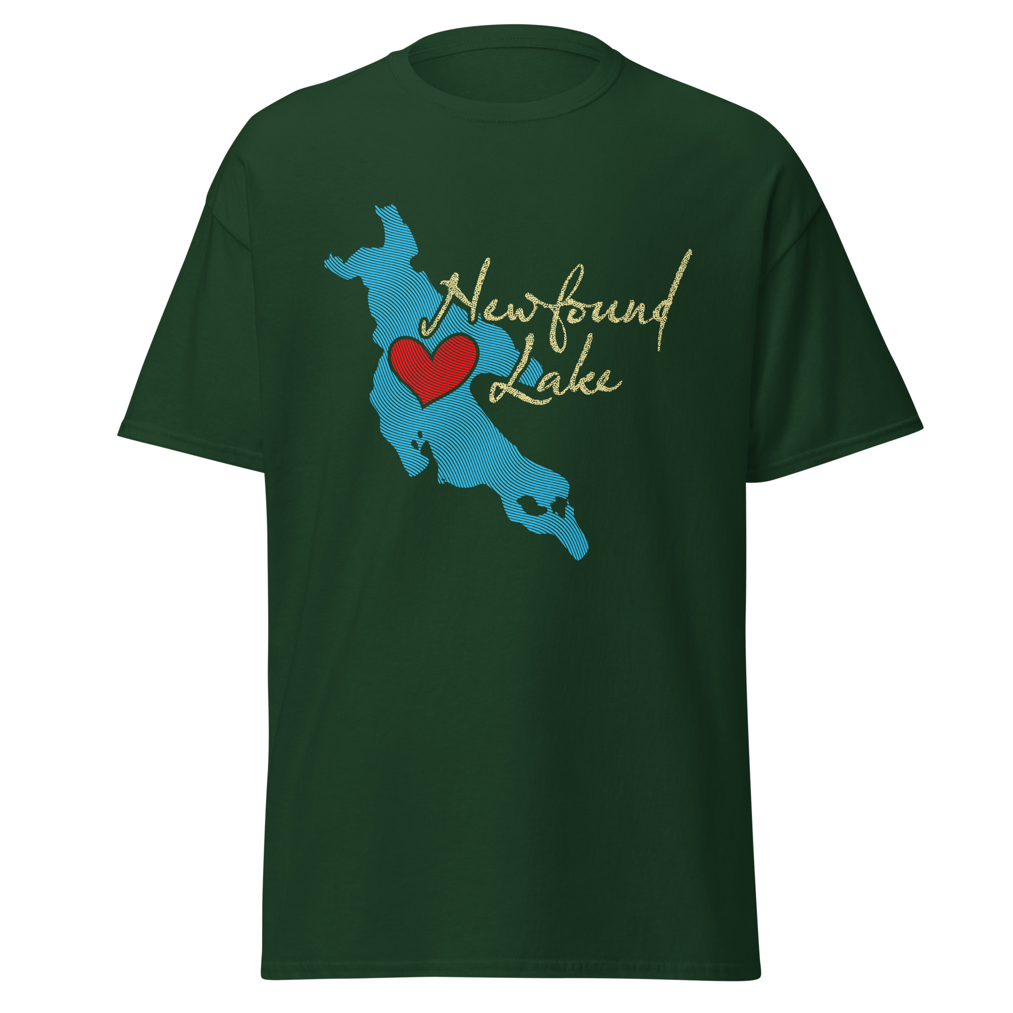 Love Newfound Lake Texture Unisex classic tee - Image 4