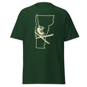 Vermont State Skier Unisex classic tee