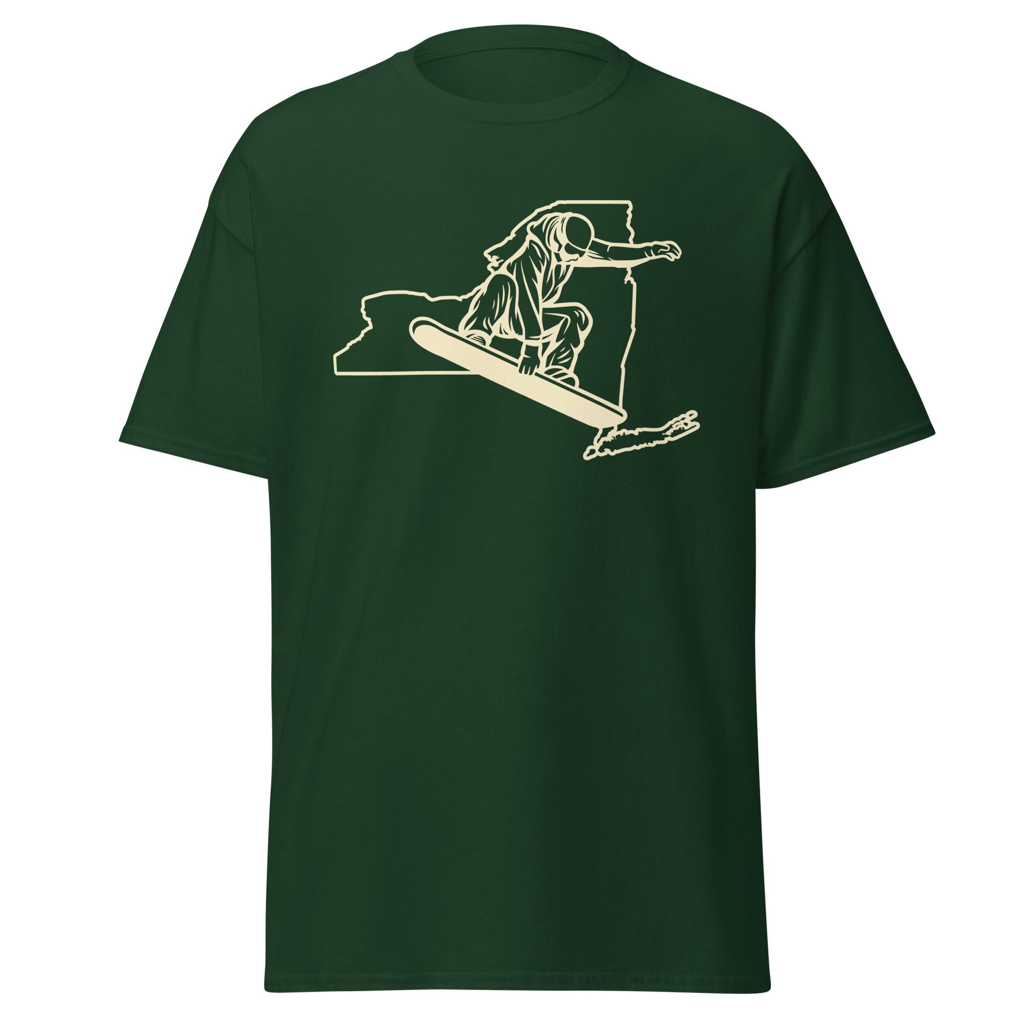 New York State Snowboarder Unisex classic tee - Image 6