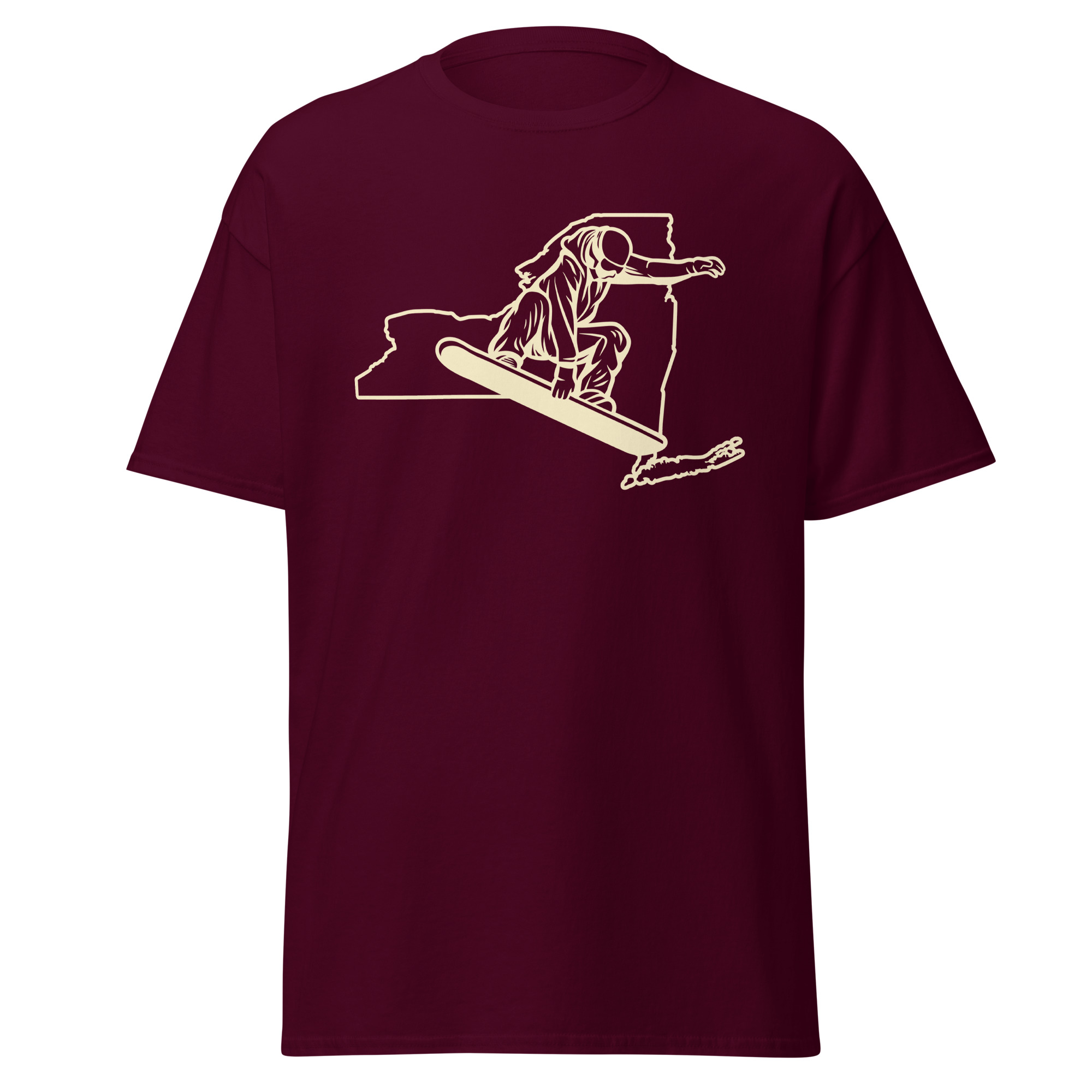 New York State Snowboarder Unisex classic tee - Image 2