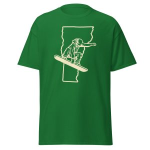 Vermont State Snowboarder Unisex classic tee