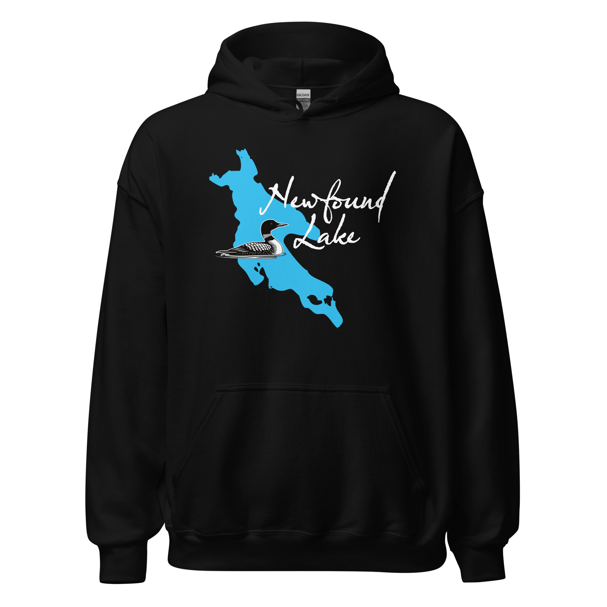 Newfound Lake Loon Unisex Hoodie - dark colors - Image 2