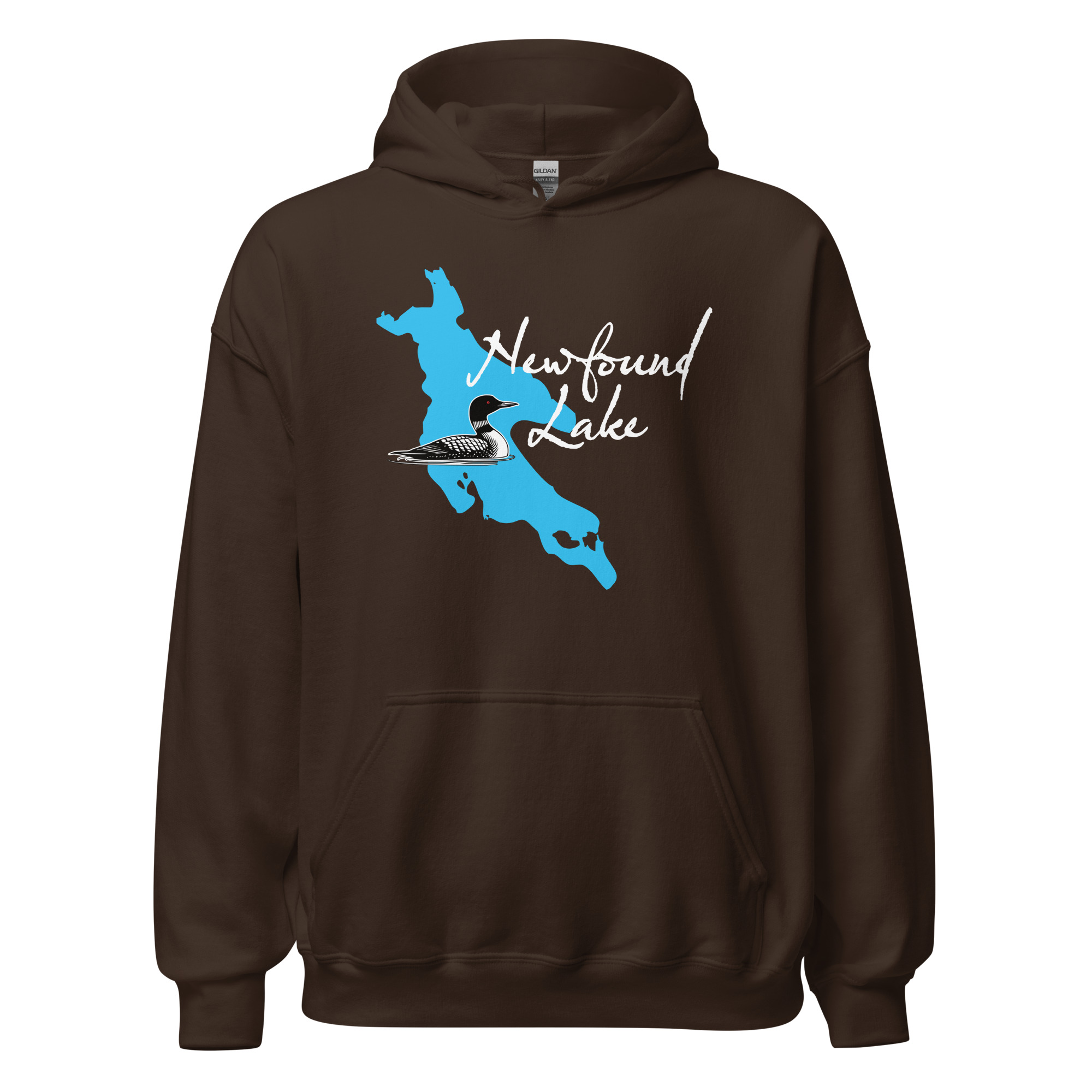 Newfound Lake Loon Unisex Hoodie - dark colors - Image 4