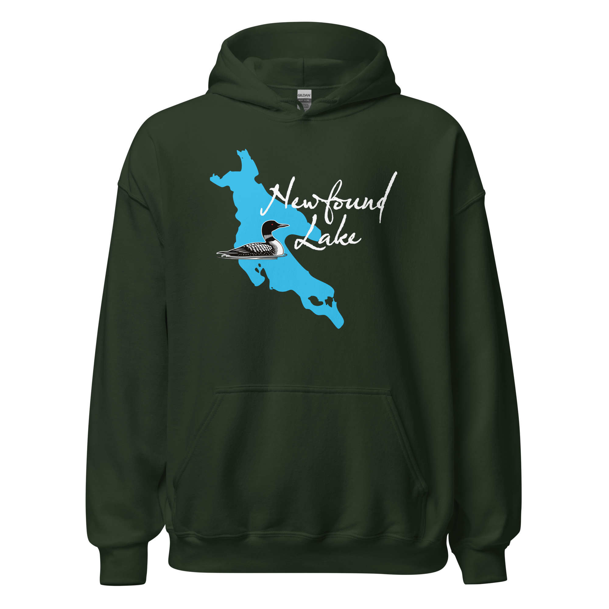 Newfound Lake Loon Unisex Hoodie - dark colors - Image 5