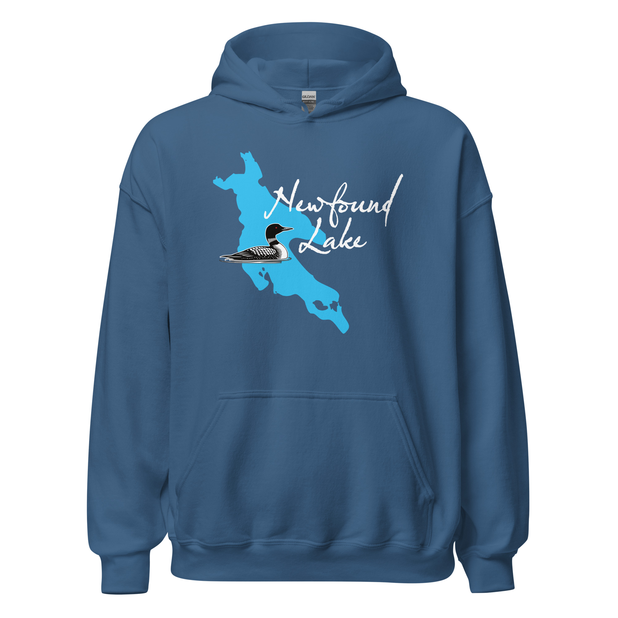 Newfound Lake Loon Unisex Hoodie - dark colors - Image 7