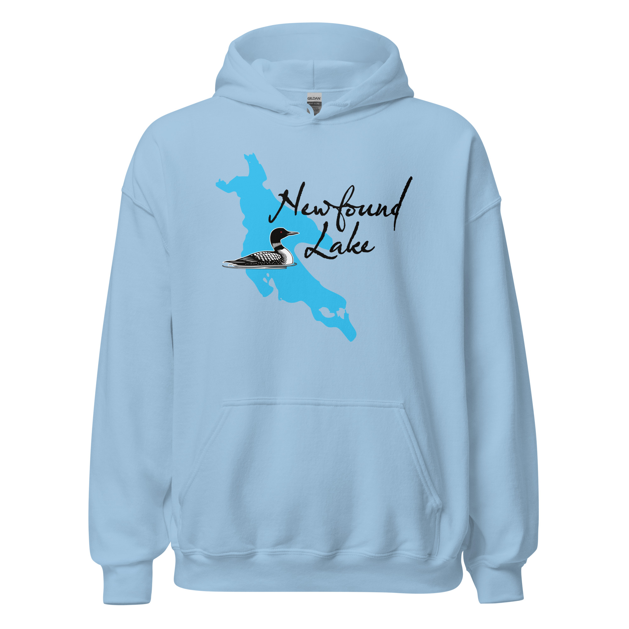 Newfound Lake Loon Unisex Hoodie - lite color - Image 2