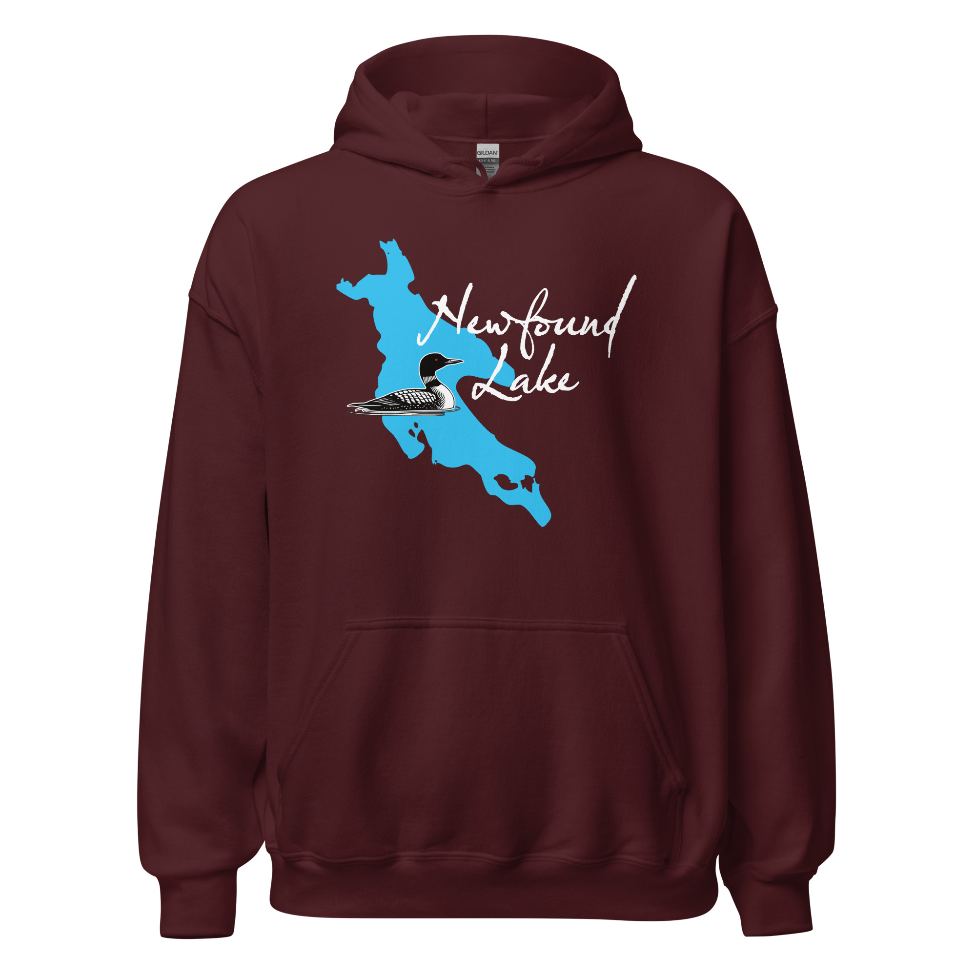 Newfound Lake Loon Unisex Hoodie - dark colors - Image 3